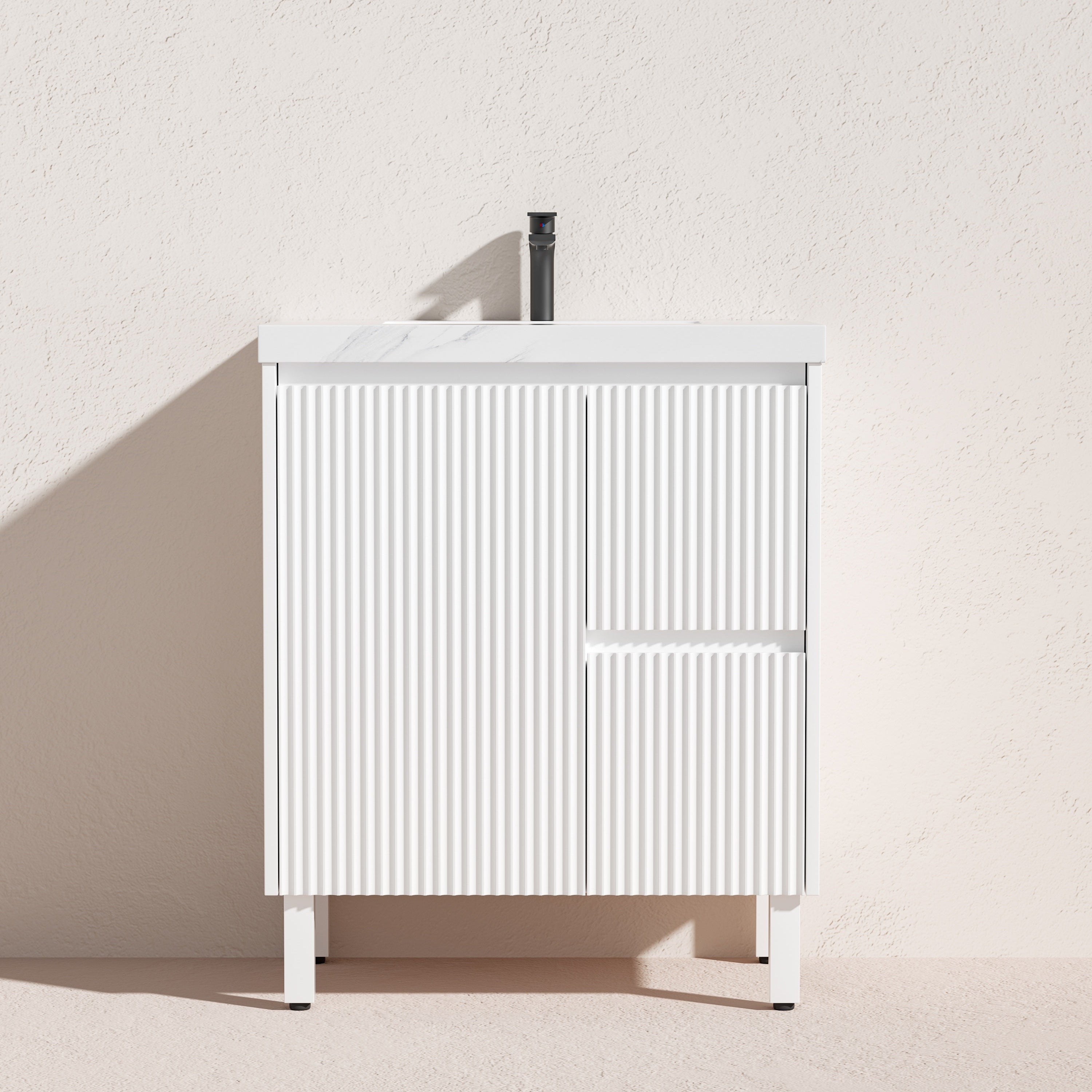 Brighton Floor Vanity 750*460*860mm Matte White