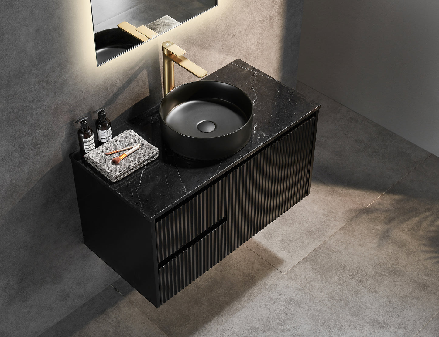 890*455*480mm Brindabella Wall Hung PVC Vanity