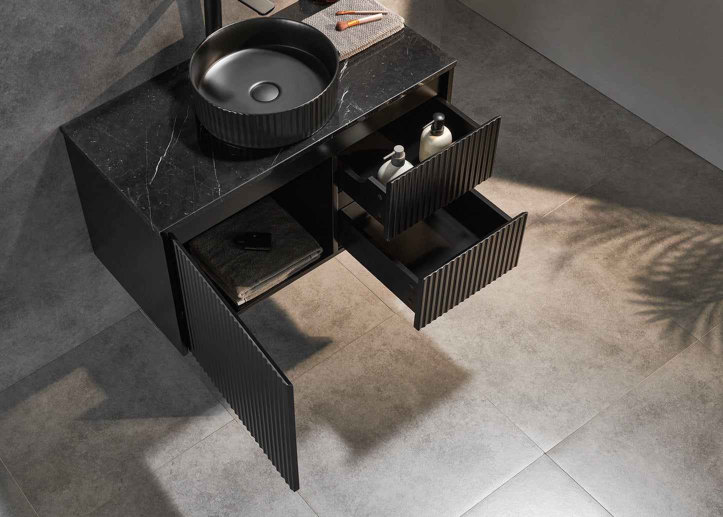 890*455*480mm Brindabella Wall Hung PVC Vanity