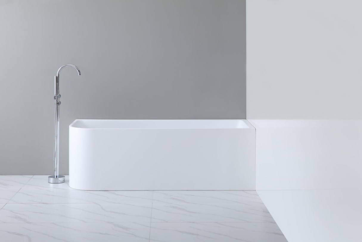 Casey Left/Right Corner Bath - Gloss White, Non-Overflow, Multiple Sizes(Height 520mm)