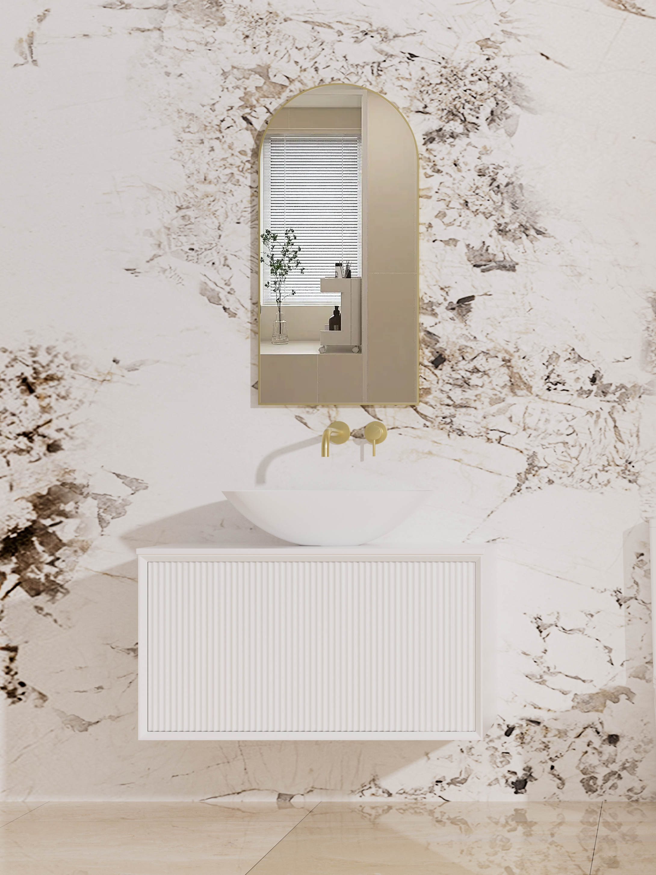 Aura Aluminum Framed Mirror 5mm Copper Free with Safety Film 600*900mm