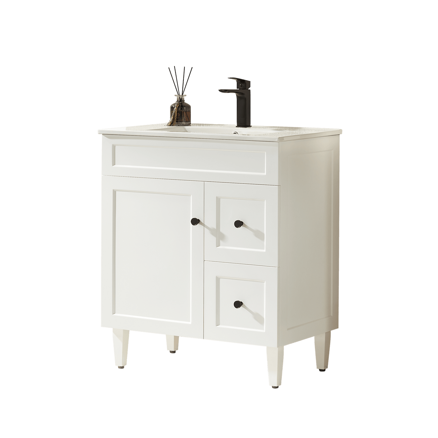 PVC 740mm X 455mm X 860mm Vanity Harrington CH74RL-MW