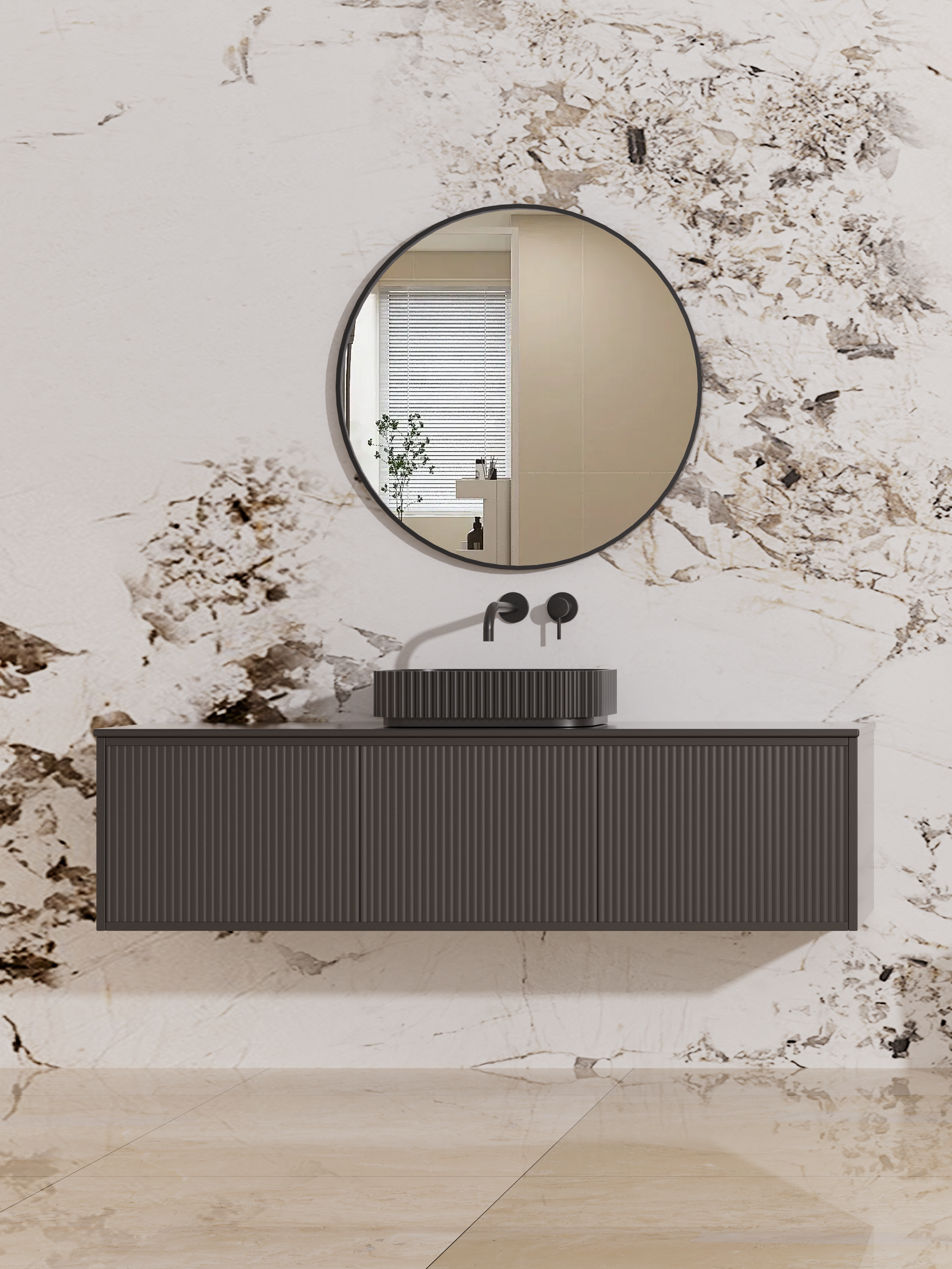 Vetra Aluminum Framed Mirror 5mm Copper Free with Safety Film 600/700/800mm