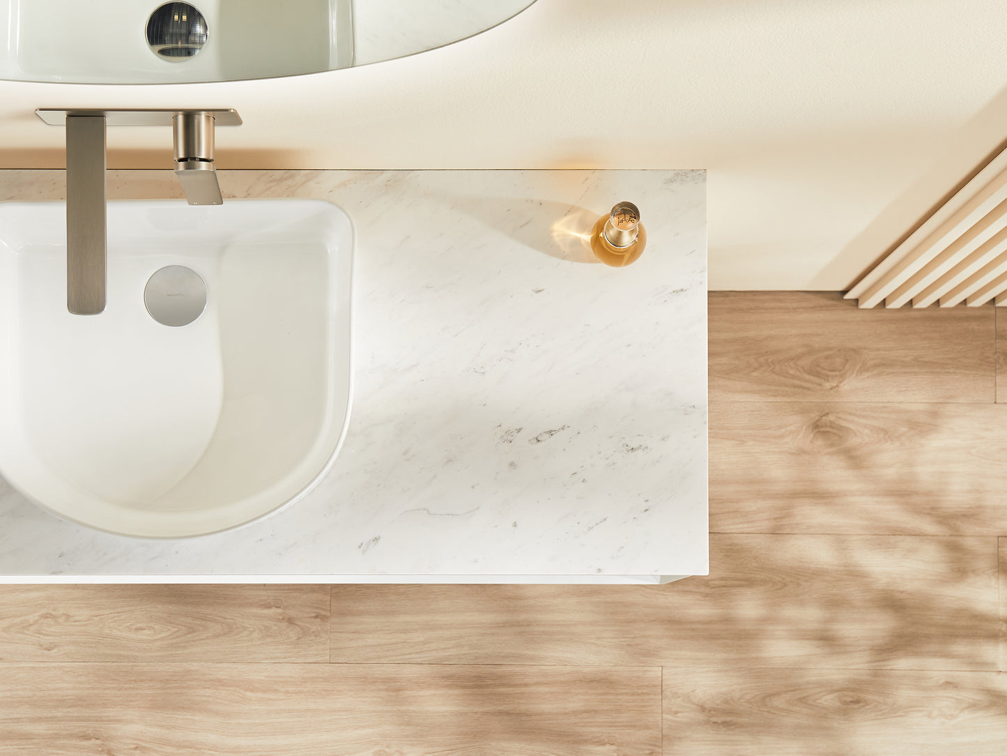 1500*460*500mm PVC Wall hung push open drawer vanity