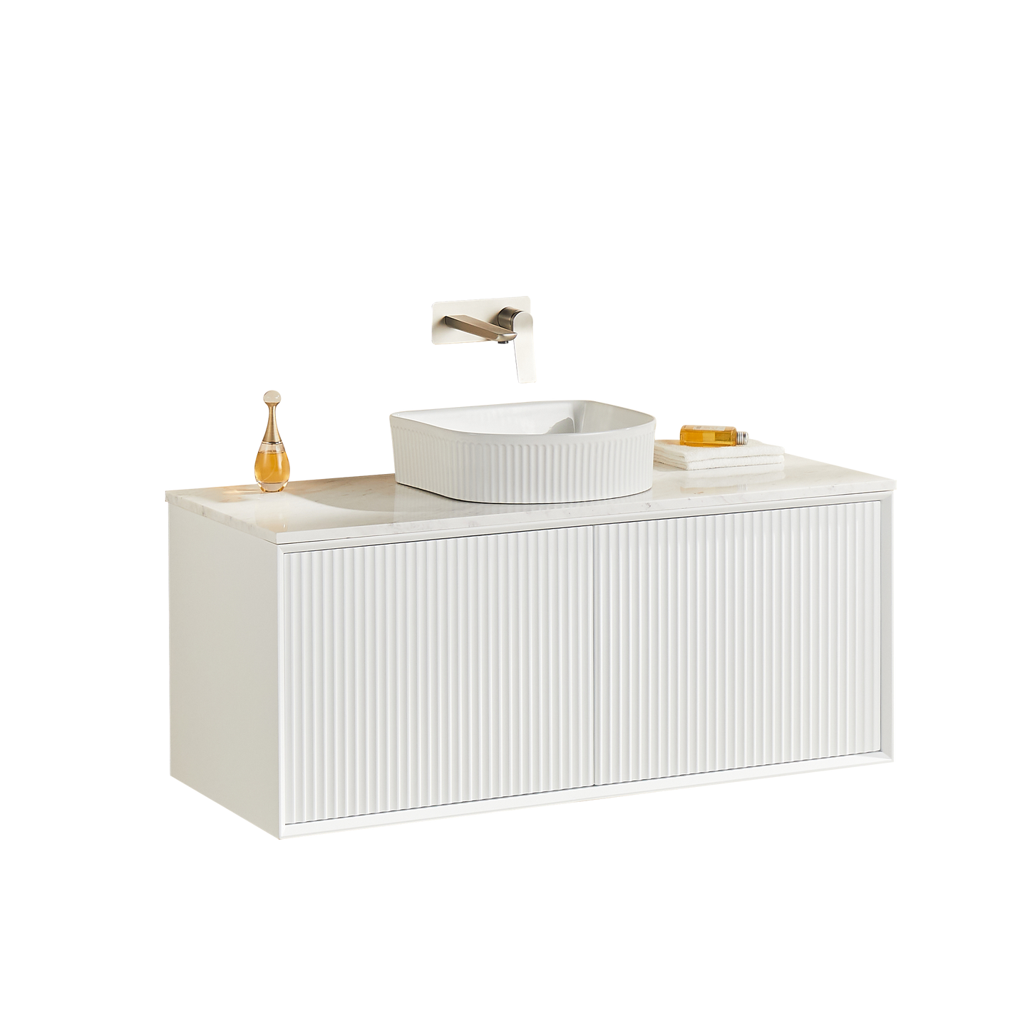 1200*460*500mm PVC Wall hung push open drawer vanity