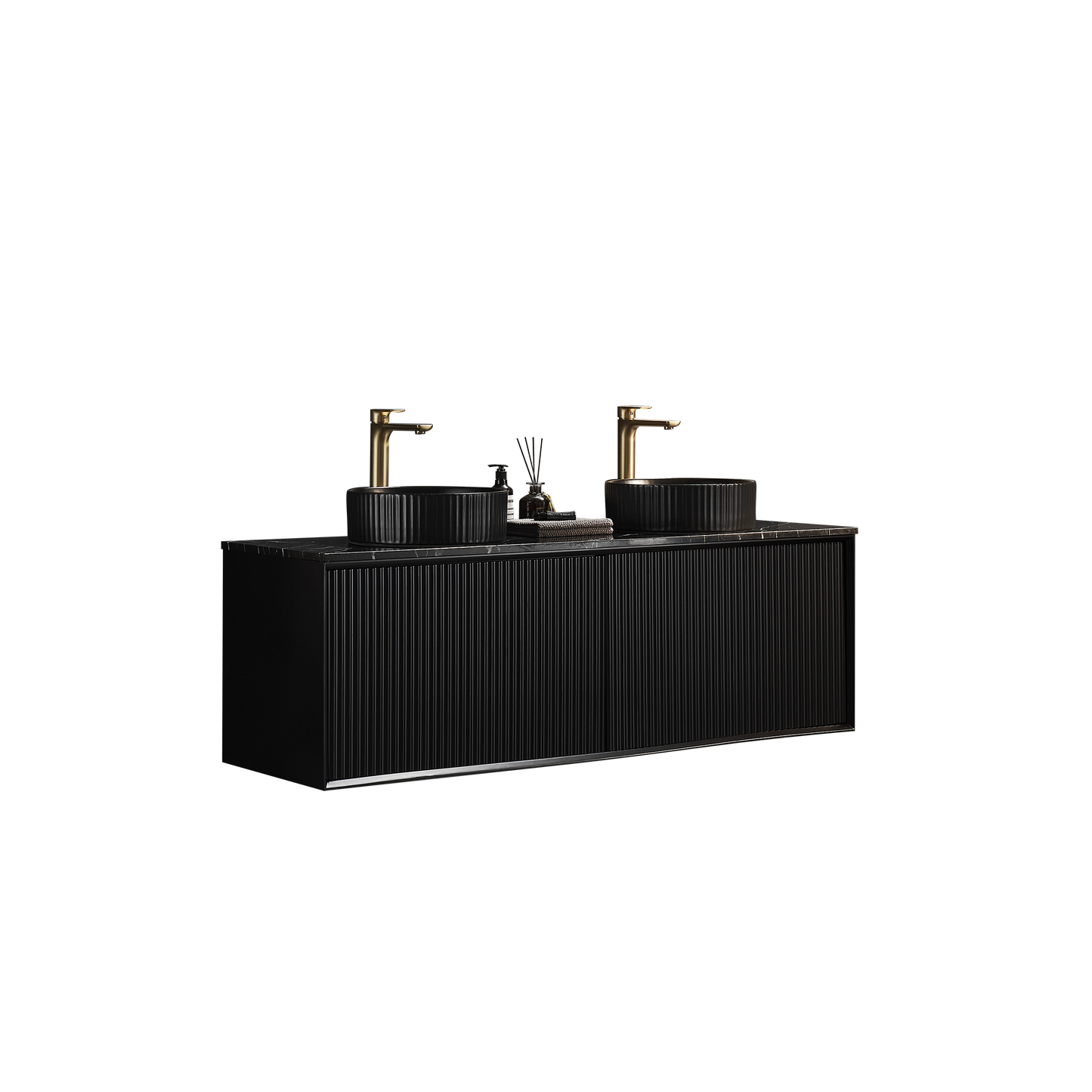 1500*460*500mm PVC Wall hung push open drawer vanity