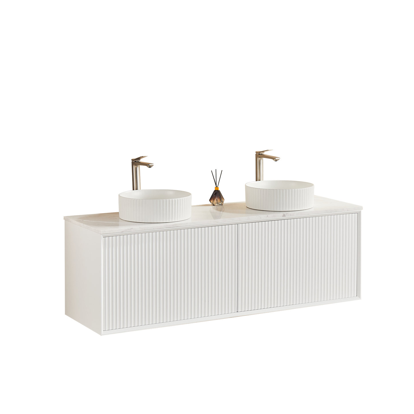 1500*460*500mm PVC Wall hung push open drawer vanity