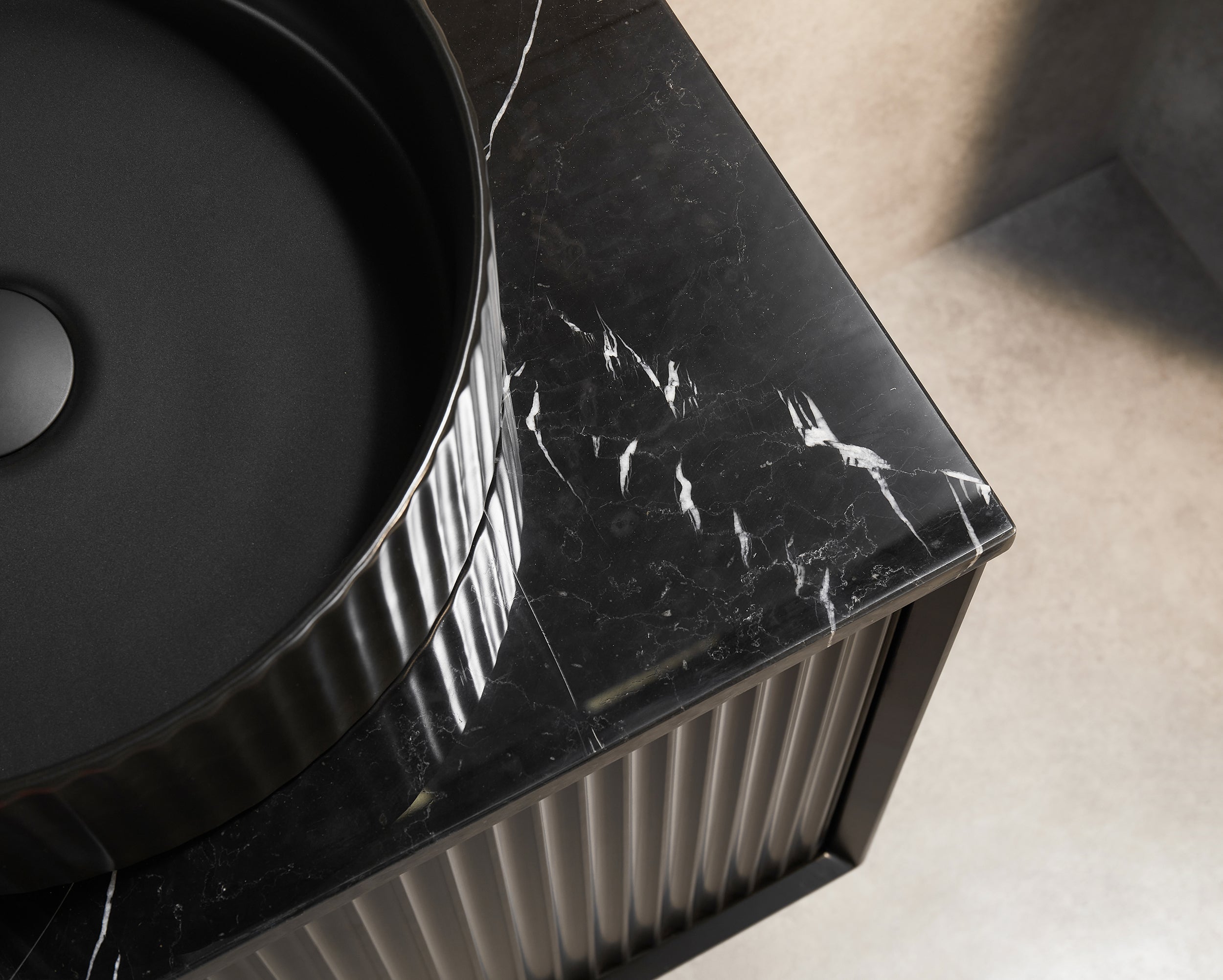 Ceto Kirribilli 600*460*500mm PVC Wall hung push open drawer vanity