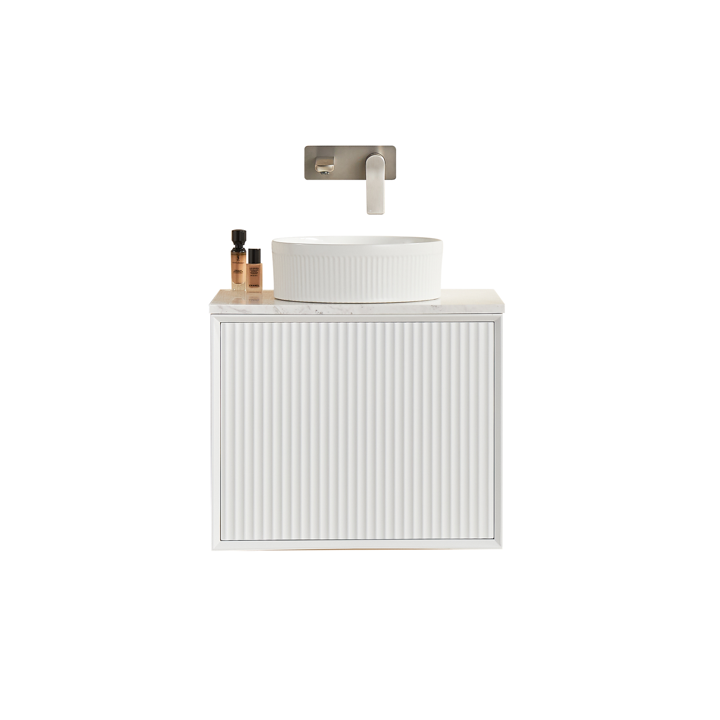 Ceto Kirribilli 600*460*500mm PVC Wall hung push open drawer vanity