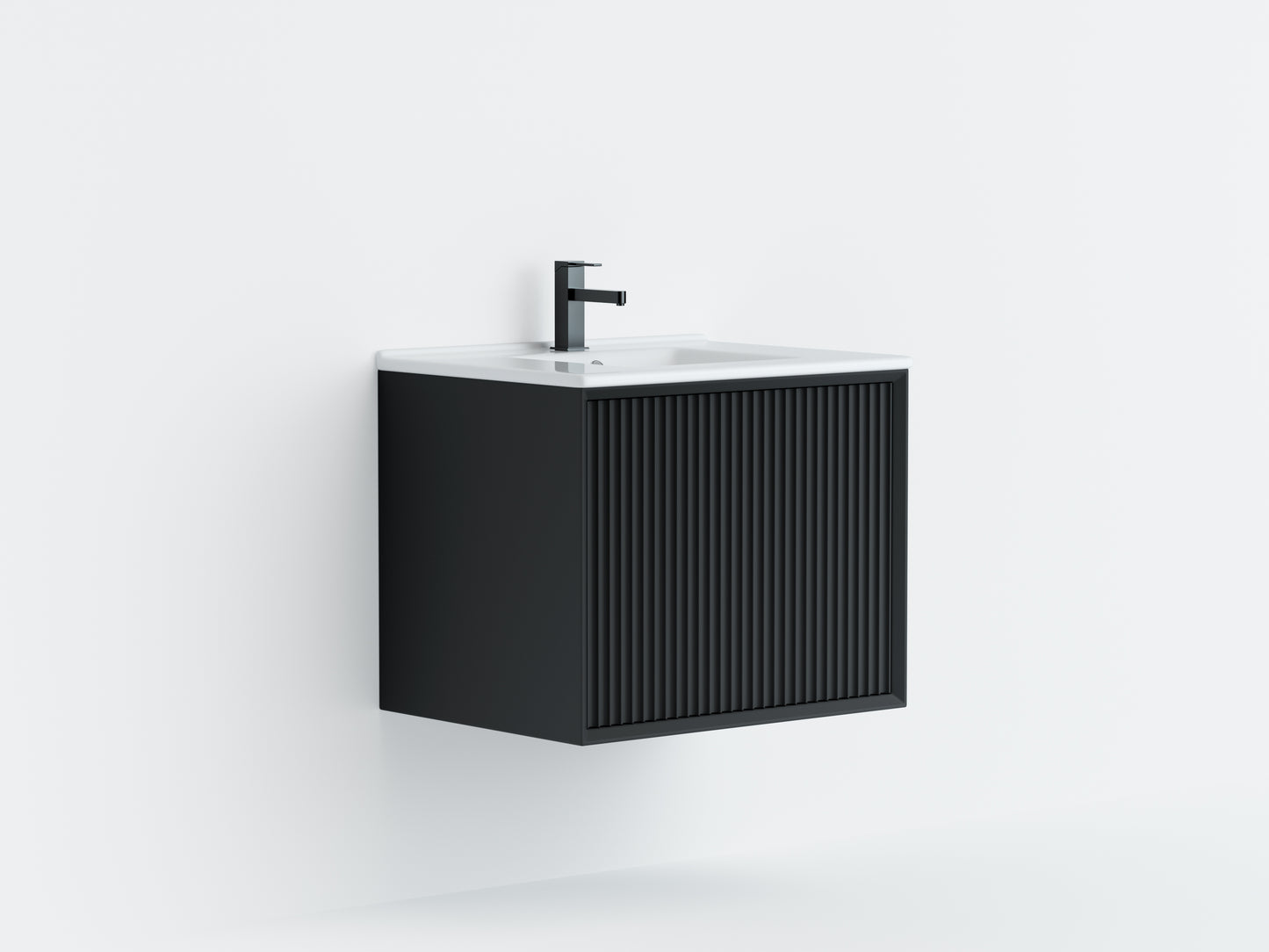 Ceto Kirribilli 600*460*500mm PVC Wall hung push open drawer vanity