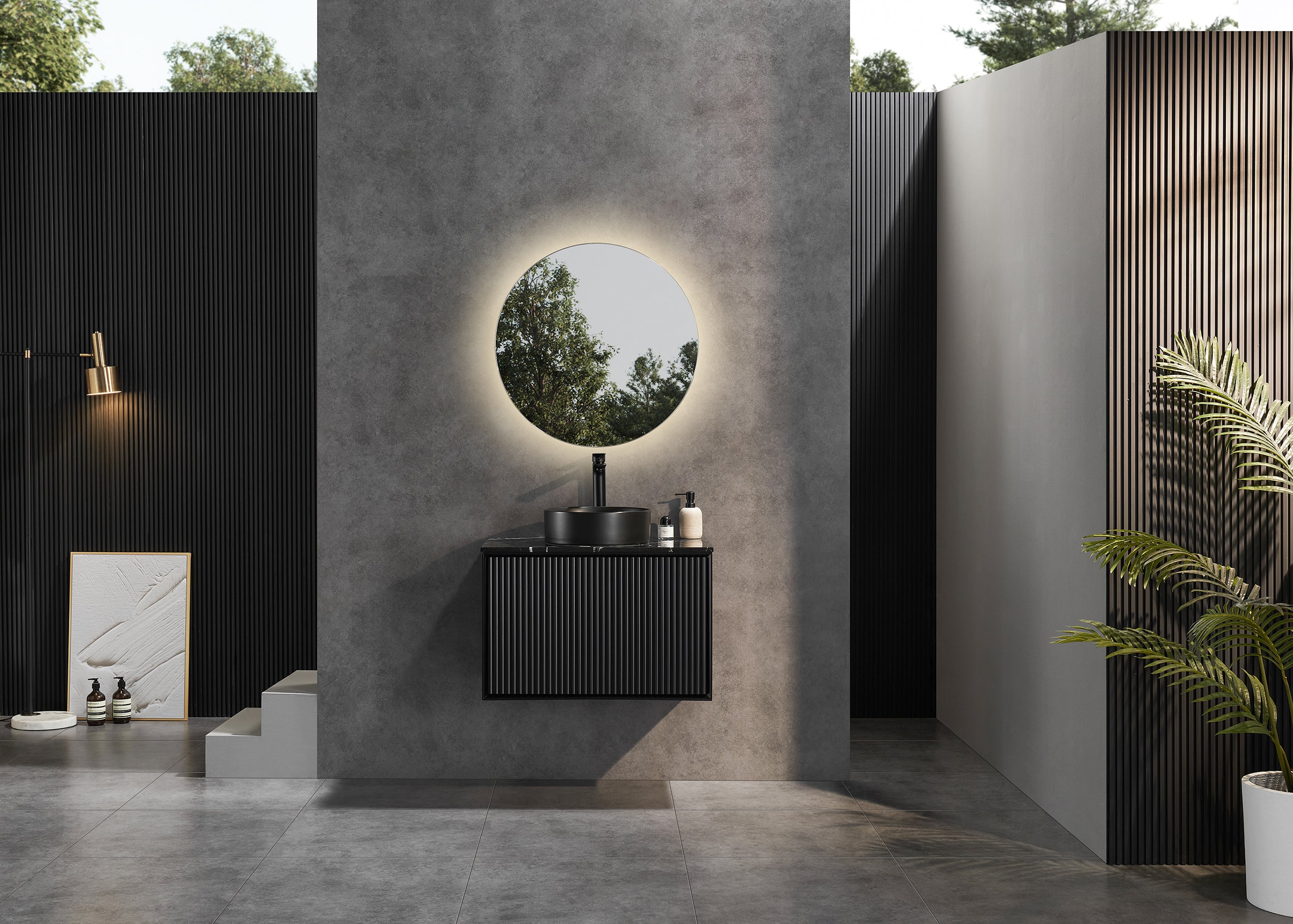 Ceto Kirribilli 750*460*500mm PVC construction Push open drawer wall hung