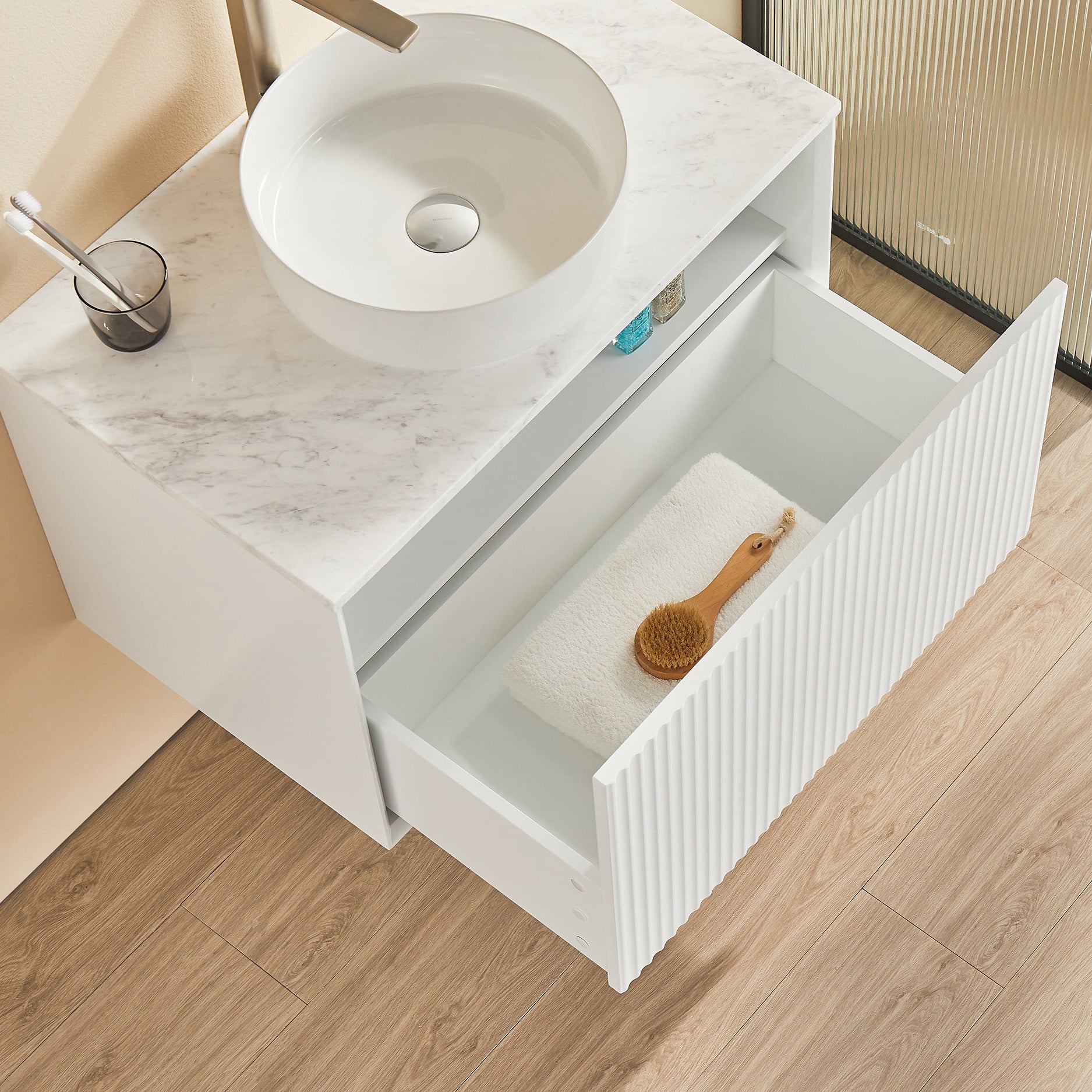 Flux Driftwood Wall-Mounted Vanity 750*460*500mm