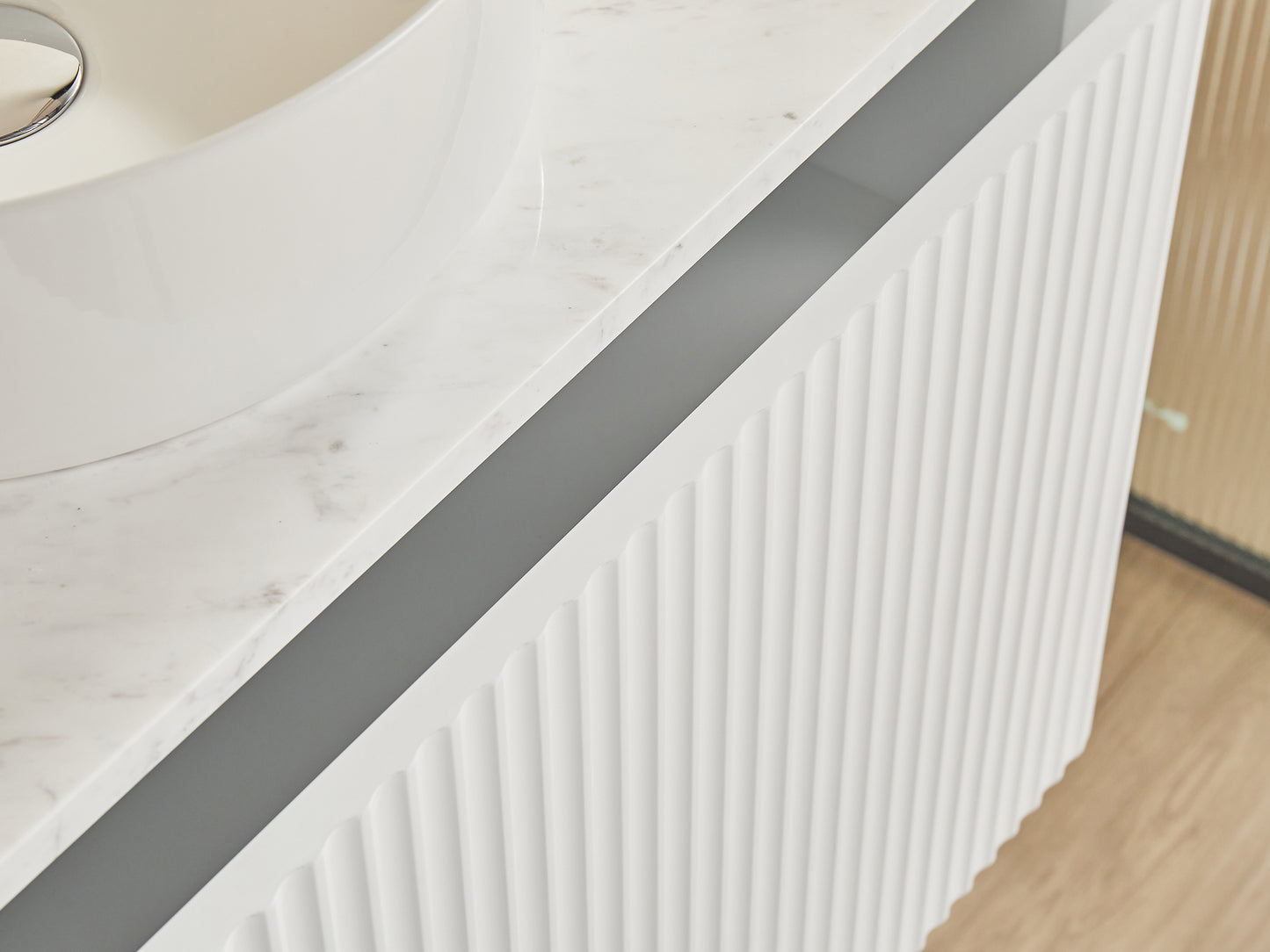 750*460*500mm PVC construction Push open drawer wall hung