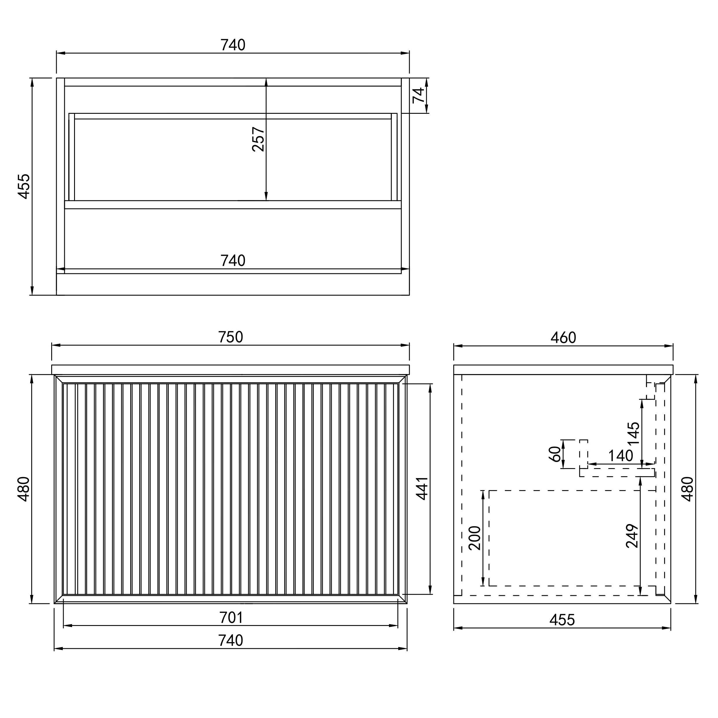 Driftwood Wall-Mounted Vanity 590-1490mm