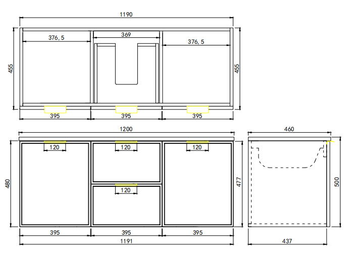 Vivid Pulse Wall-Mounted PVC Cabinet with Soft Closing Doors