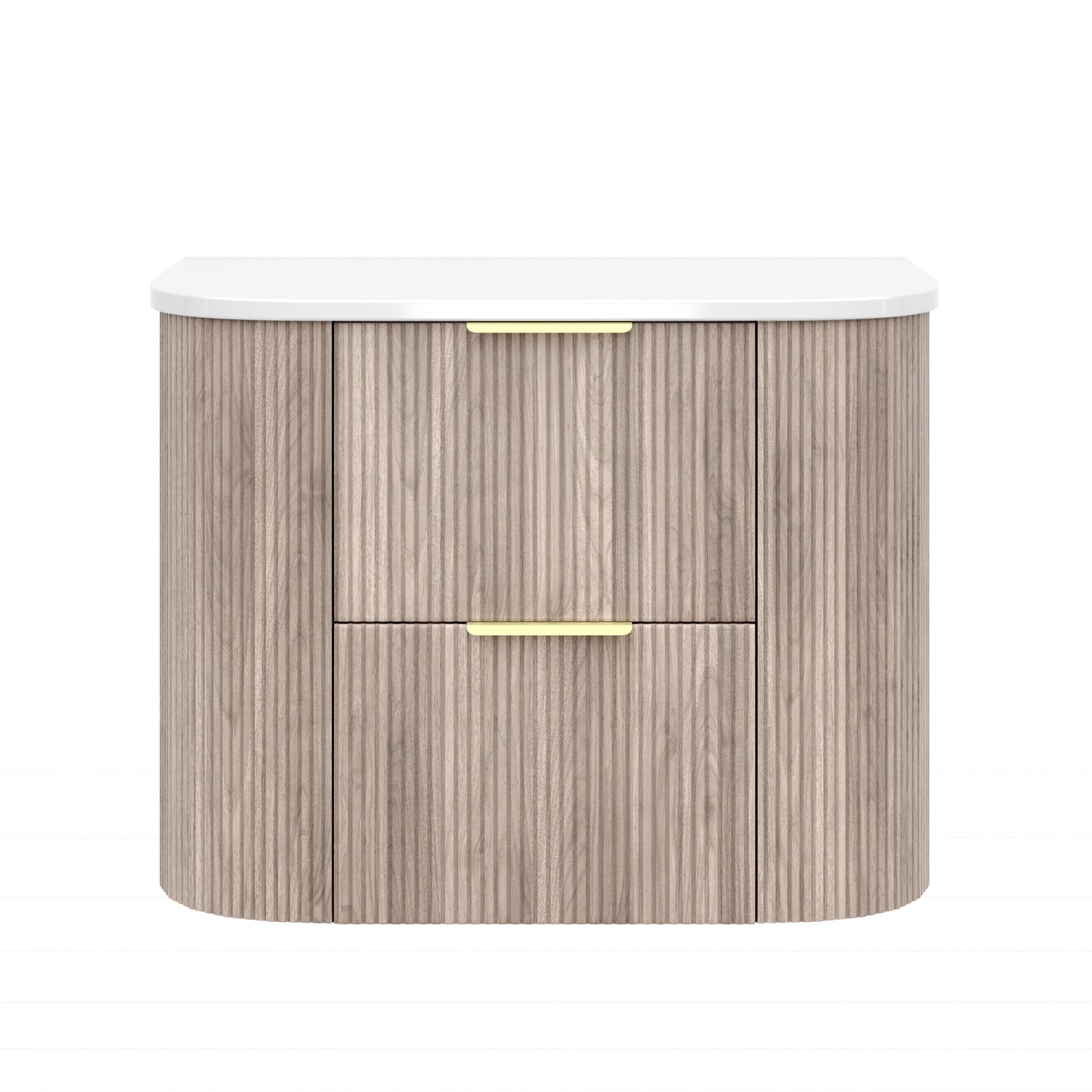 CETO Artis Wall-Hung PVC Curved Cabinet with Soft-Close Drawers 600/750/900/1200/1500