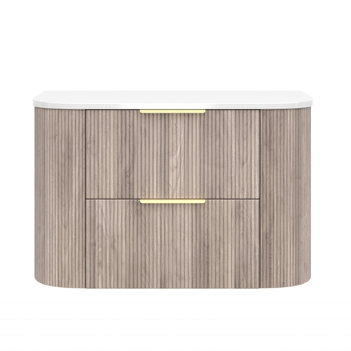 CETO Artis Wall-Hung PVC Curved Cabinet with Soft-Close Drawers 600/750/900/1200/1500