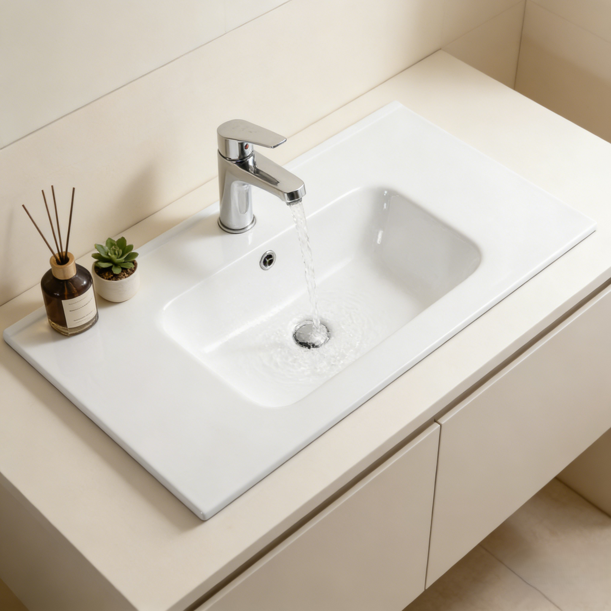 Vanity Top with Undermount Basin For Bathroom 610-1210mm