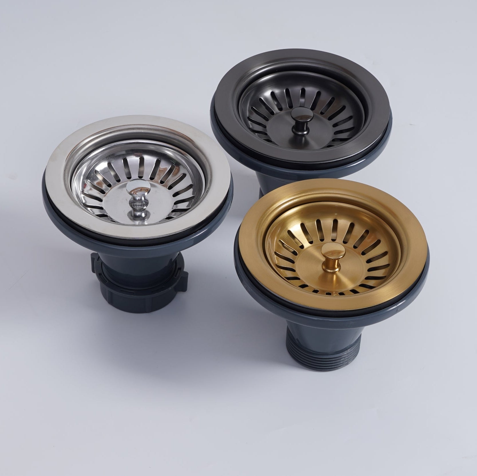 Stainless steel Basket Waste for Fireclay sinks or Quartz sinks