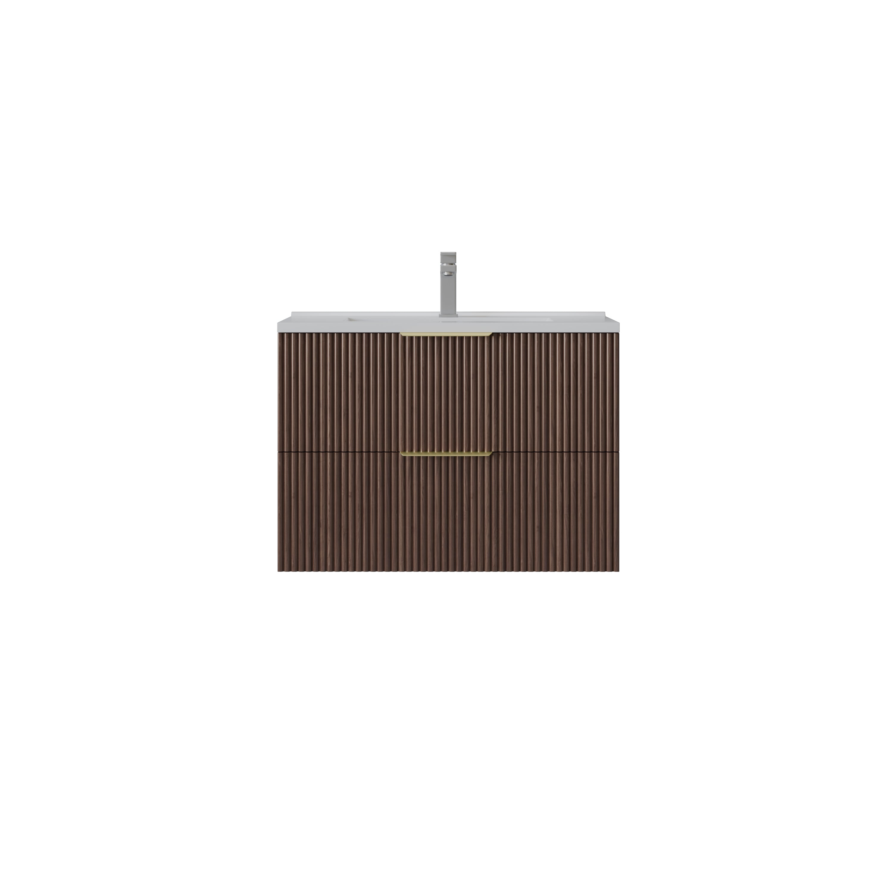 VITO EDINA Fluted Wall Hung PVC Cabinet with Soft closing drawers 590-1490mm