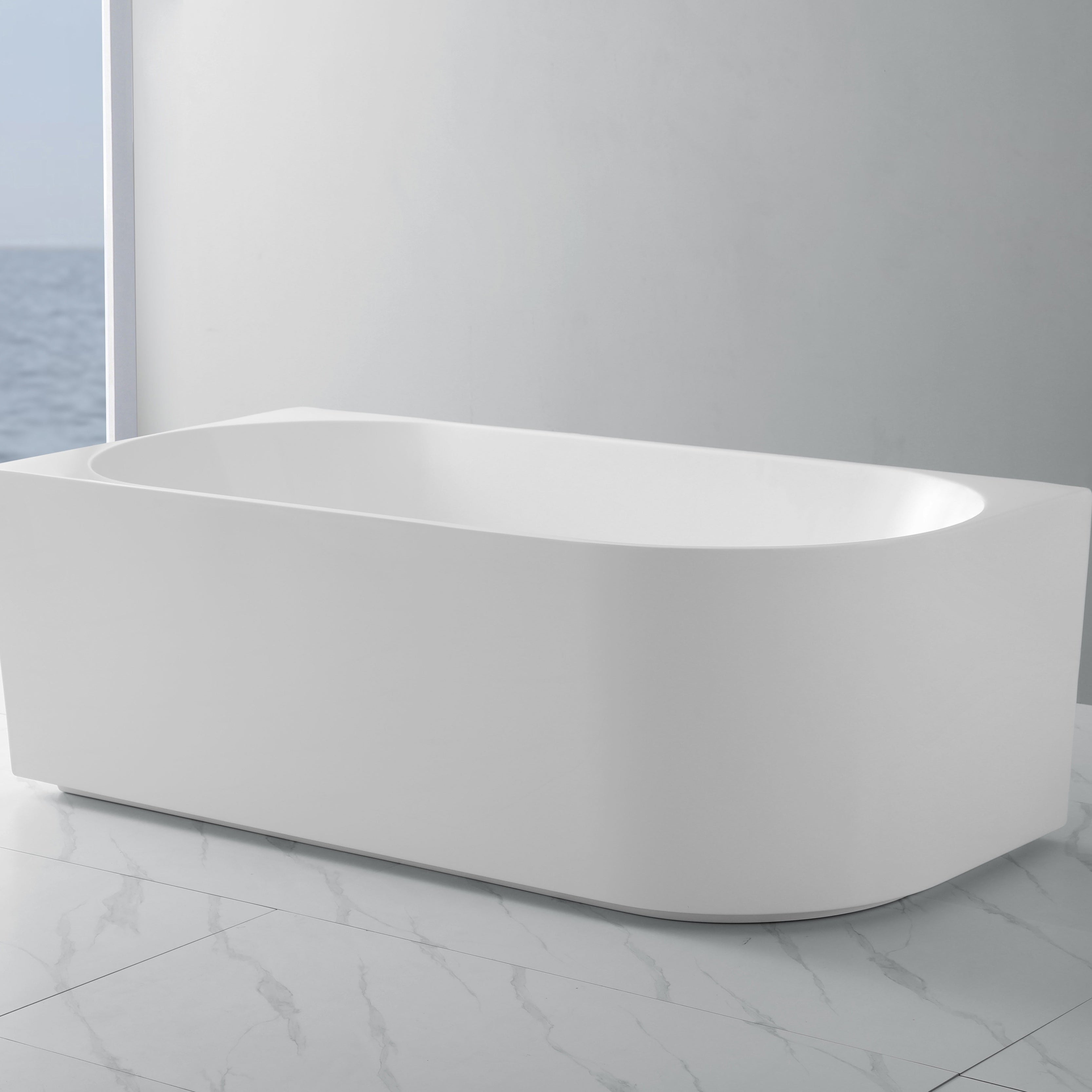 Elora Oval Freestanding Left Corner Bath 1500-1700mm