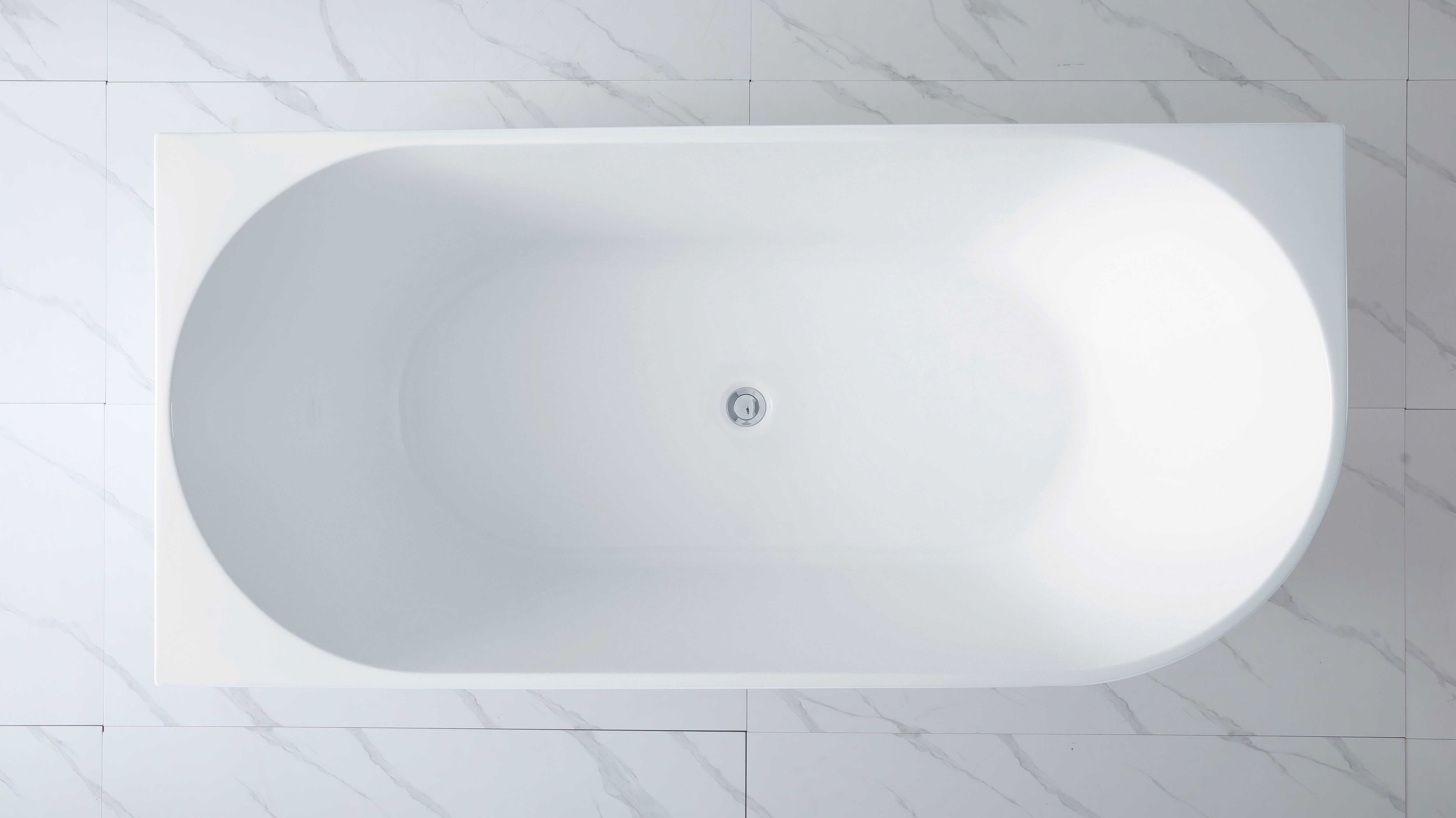 Elora Oval Freestanding Left Corner Bath 1500-1700mm