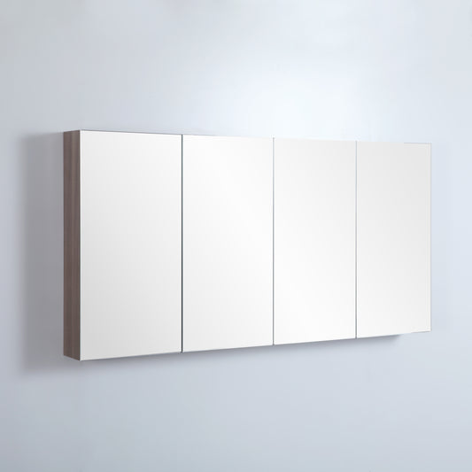 Avie Oak PVC Shaving Cabinet 600-1480mm EVSC60/75/90/120/150-OAK