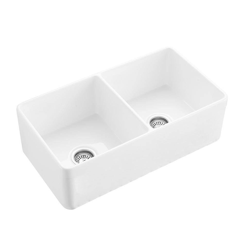 Greenwich Fireclay Farmhouse Double Sink 838*457*255mm