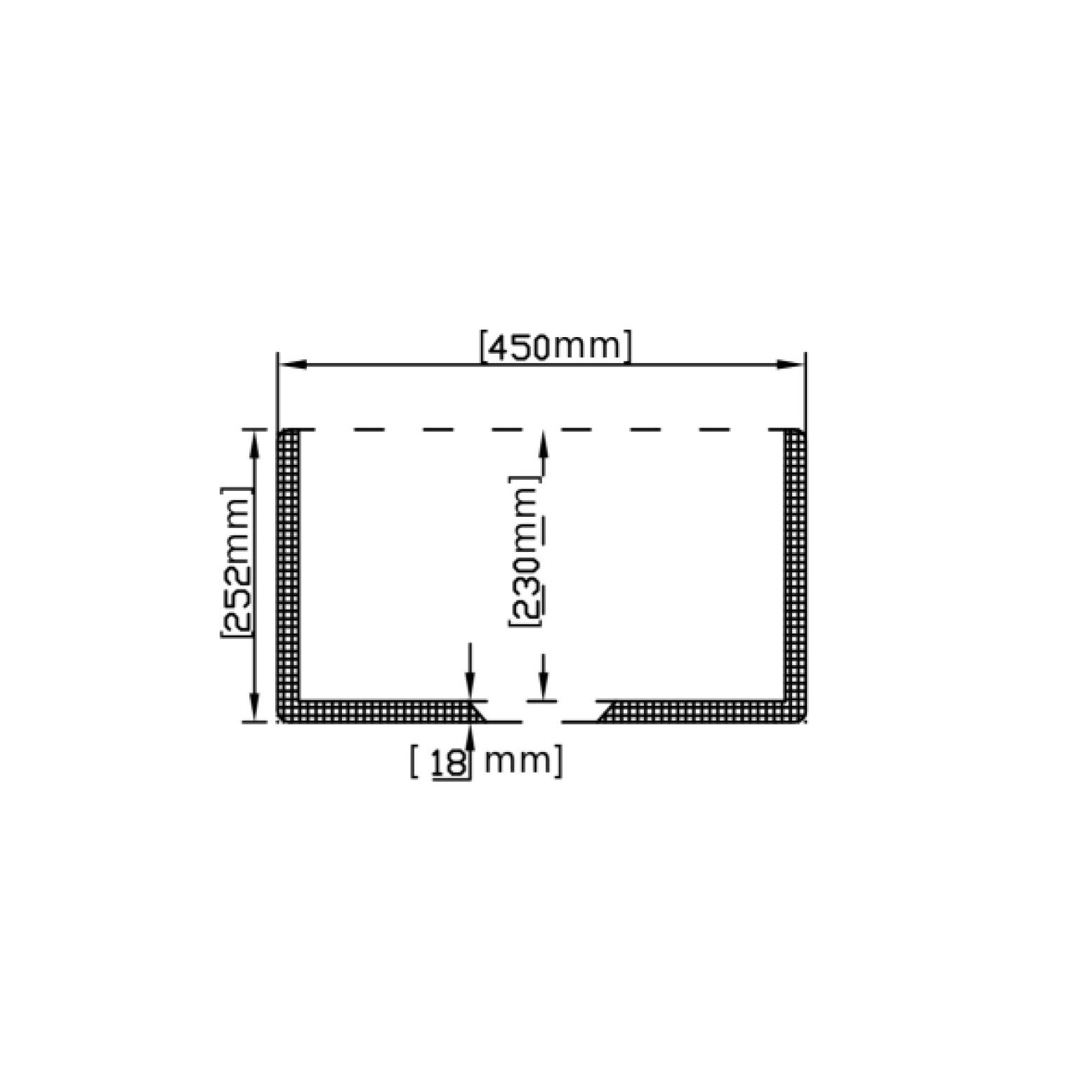 Bradley Fireclay Farmhouse Single Sink 838*456*252mm