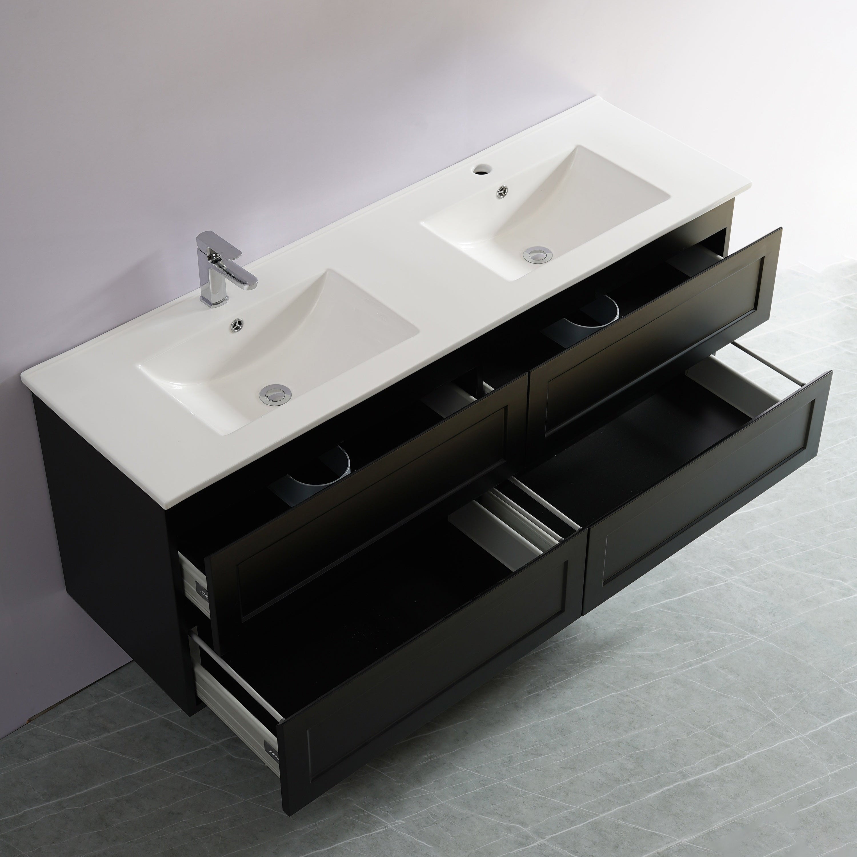 Cielo Wall-Mounted nity 1500*460*580mm Matte Black