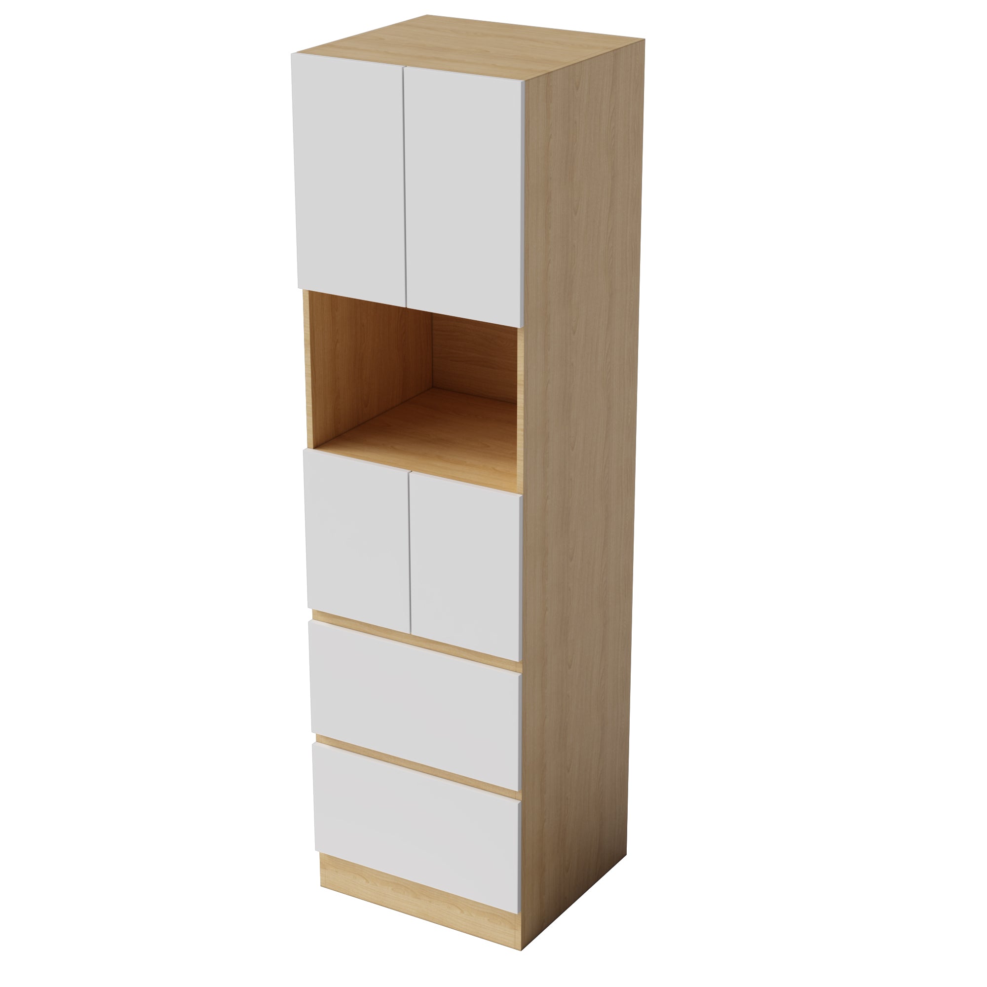 635*598*2200/635*598*2300mm Kitchen Two door microwave Pantry