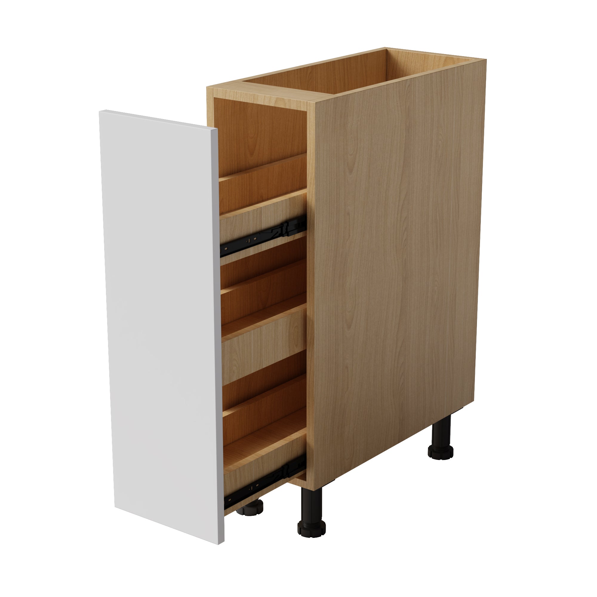 Standing 3-Tier Spice Rack Cabinet 200mm/250mm