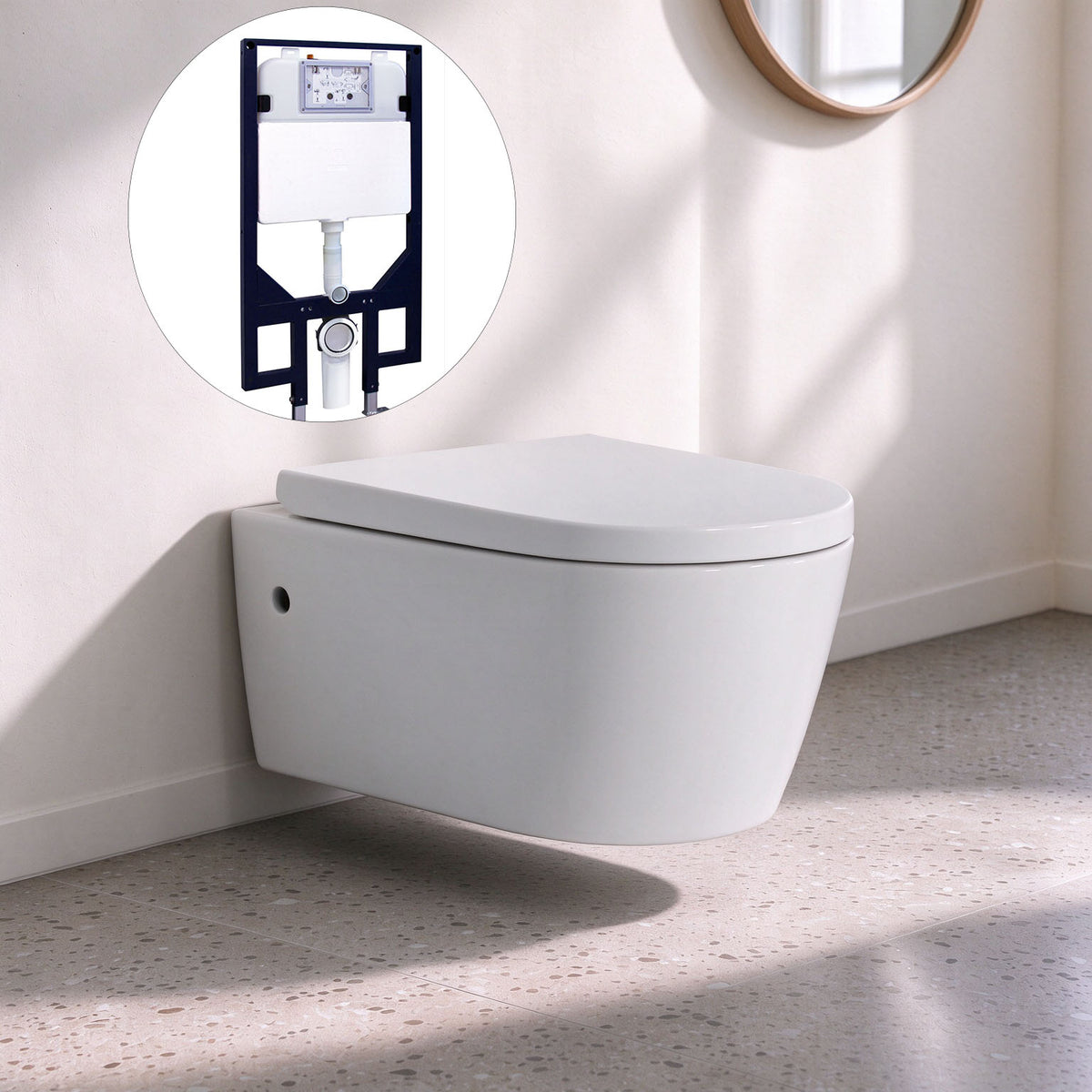 Flux R&T inwall Wall-Hung Toilet Suite