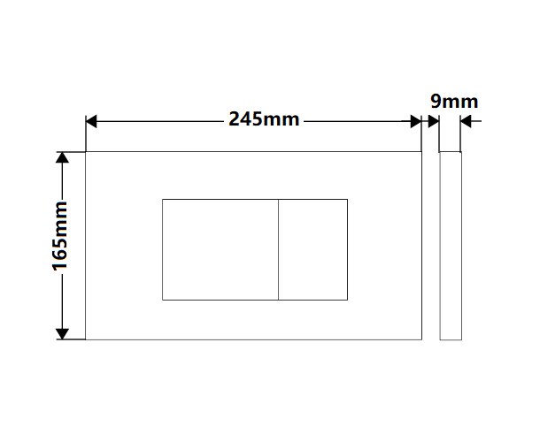Button Plate For Concealed Cistern