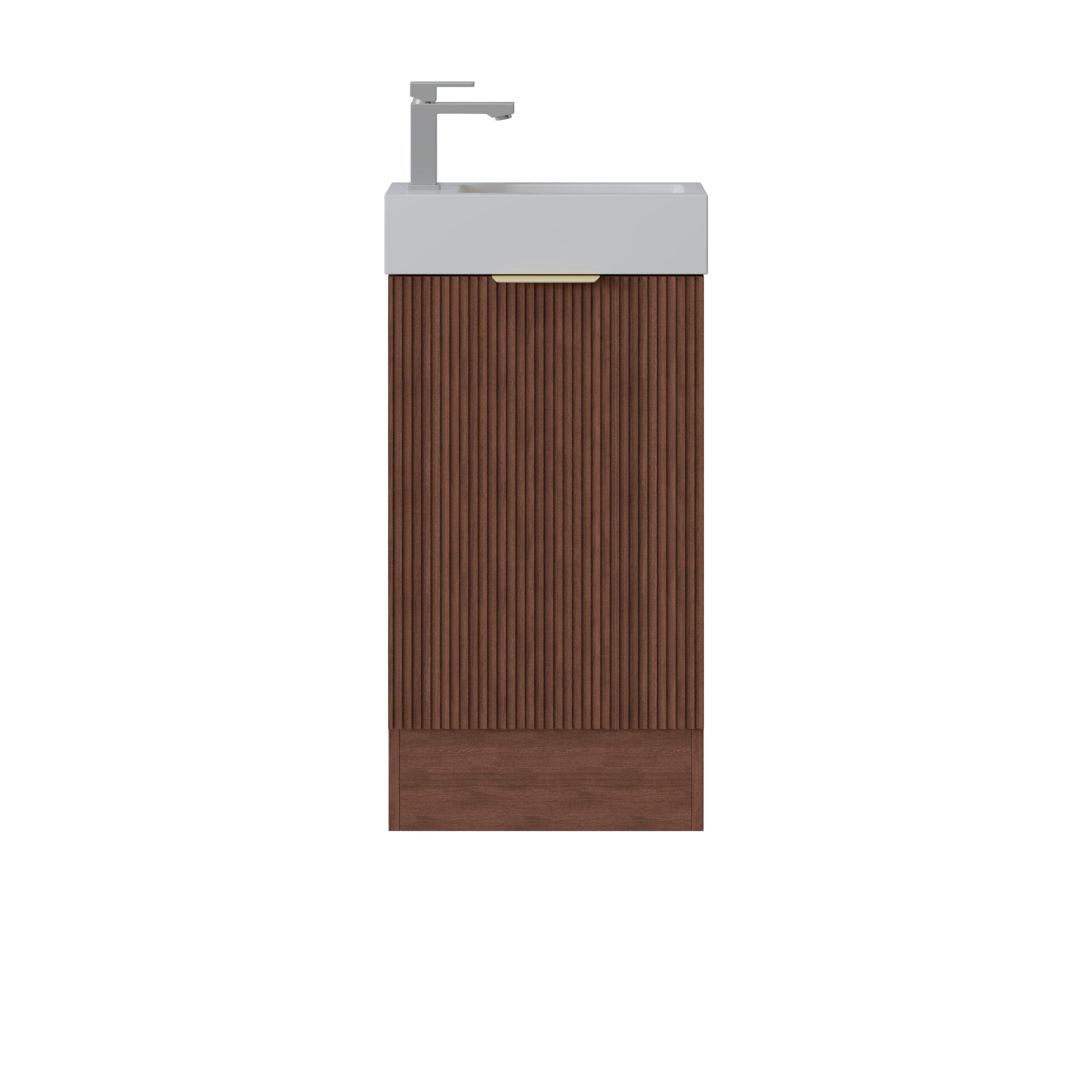 PVC fluted Cabinet with soft closing door 440*245*780mm