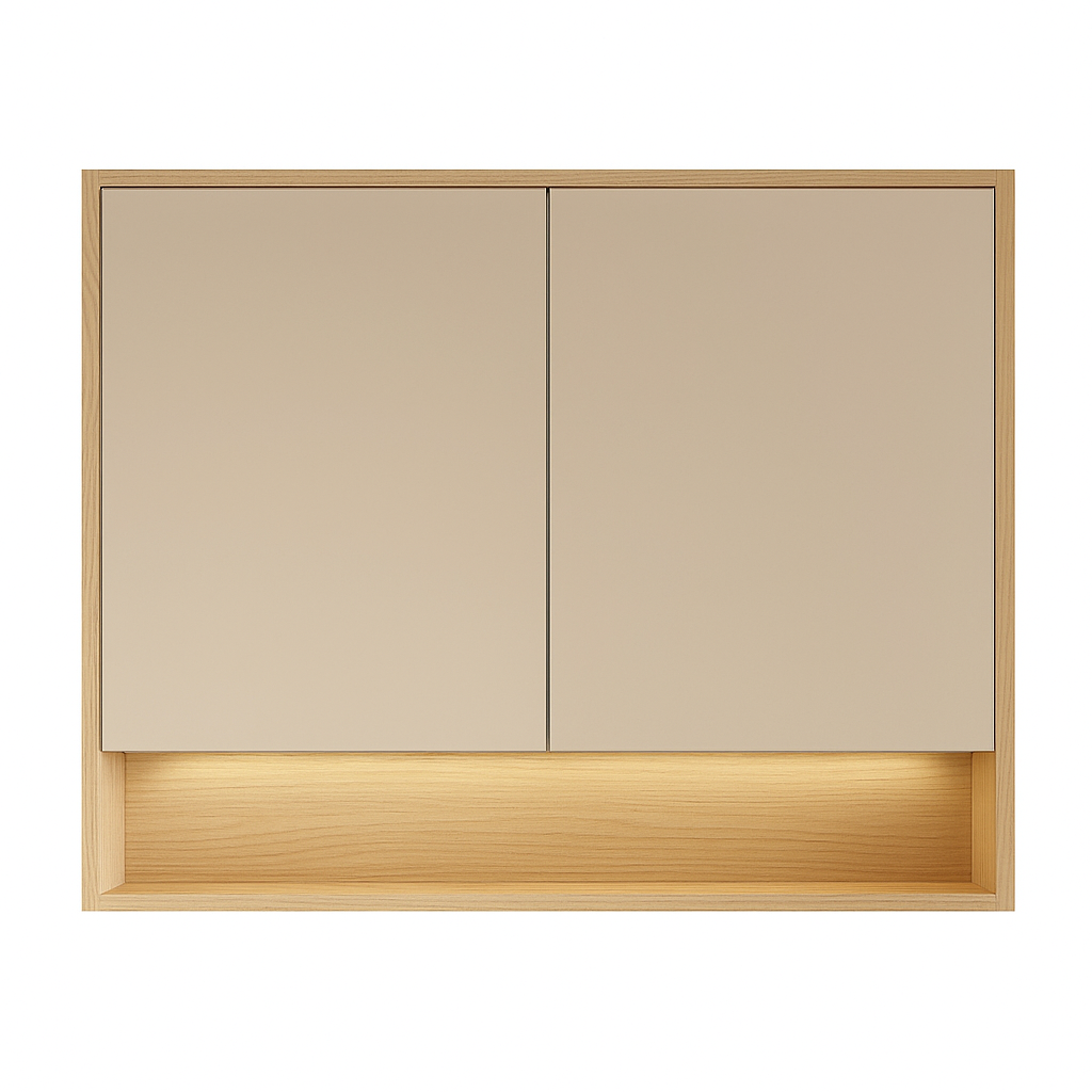 Oak Grace Shaving Cabinet – Oak Finish 600–1480mm