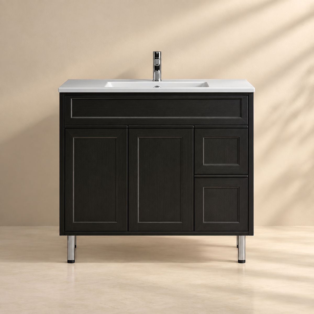 Haven Wood Vanity SLIM Cabinet With Leg 590/730/890mm