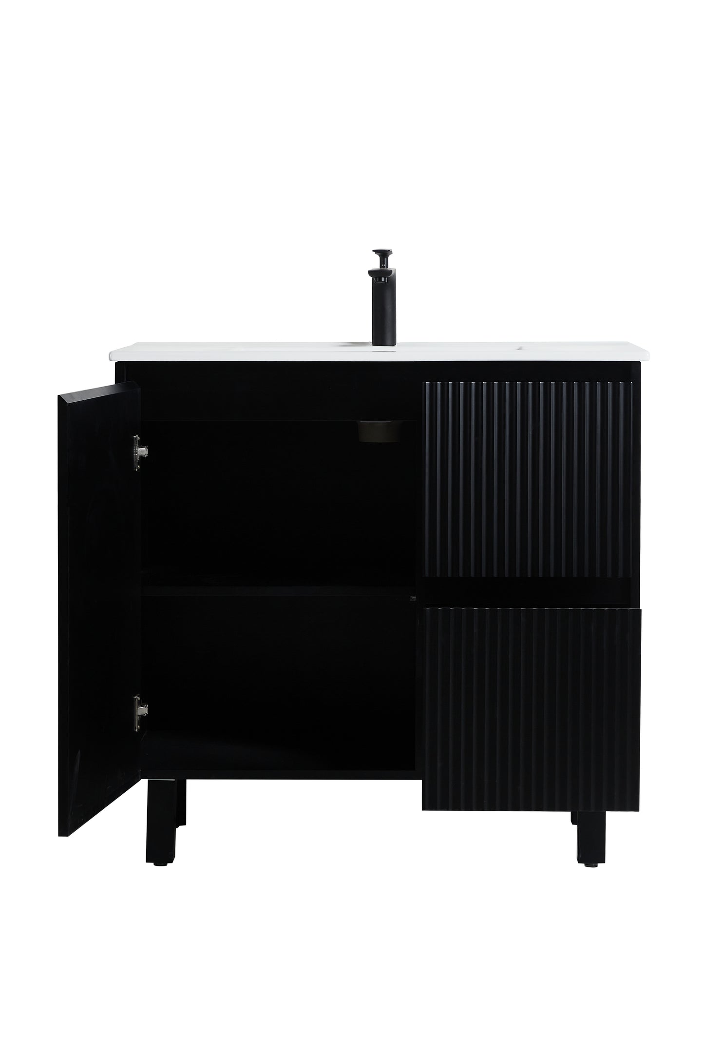 900mm Brighton Floor Standing Vanity Matte Black  CB94RL-MB Cabinet ONLY