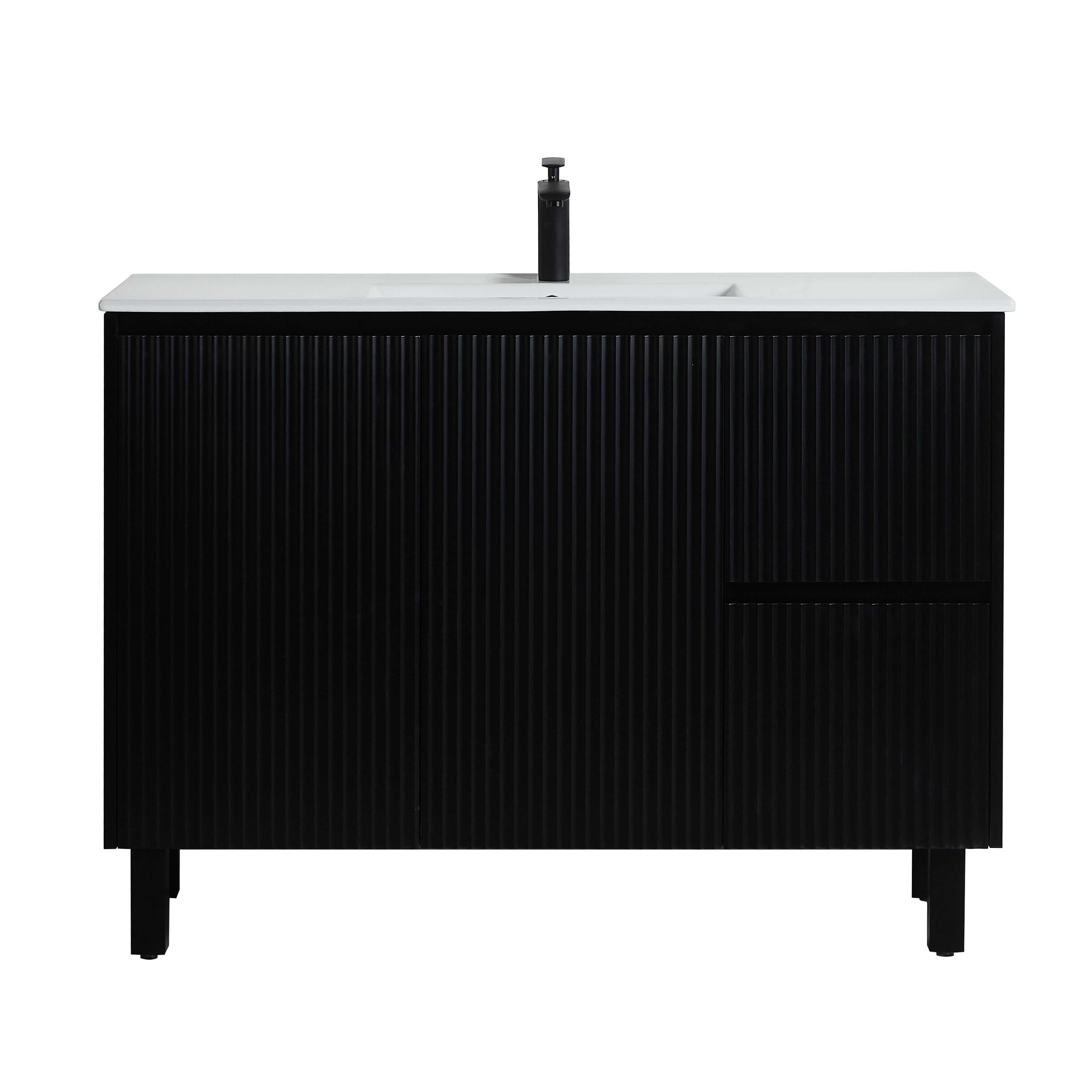 Brighton Floor Vanity 1200*460*500mm Matte Black