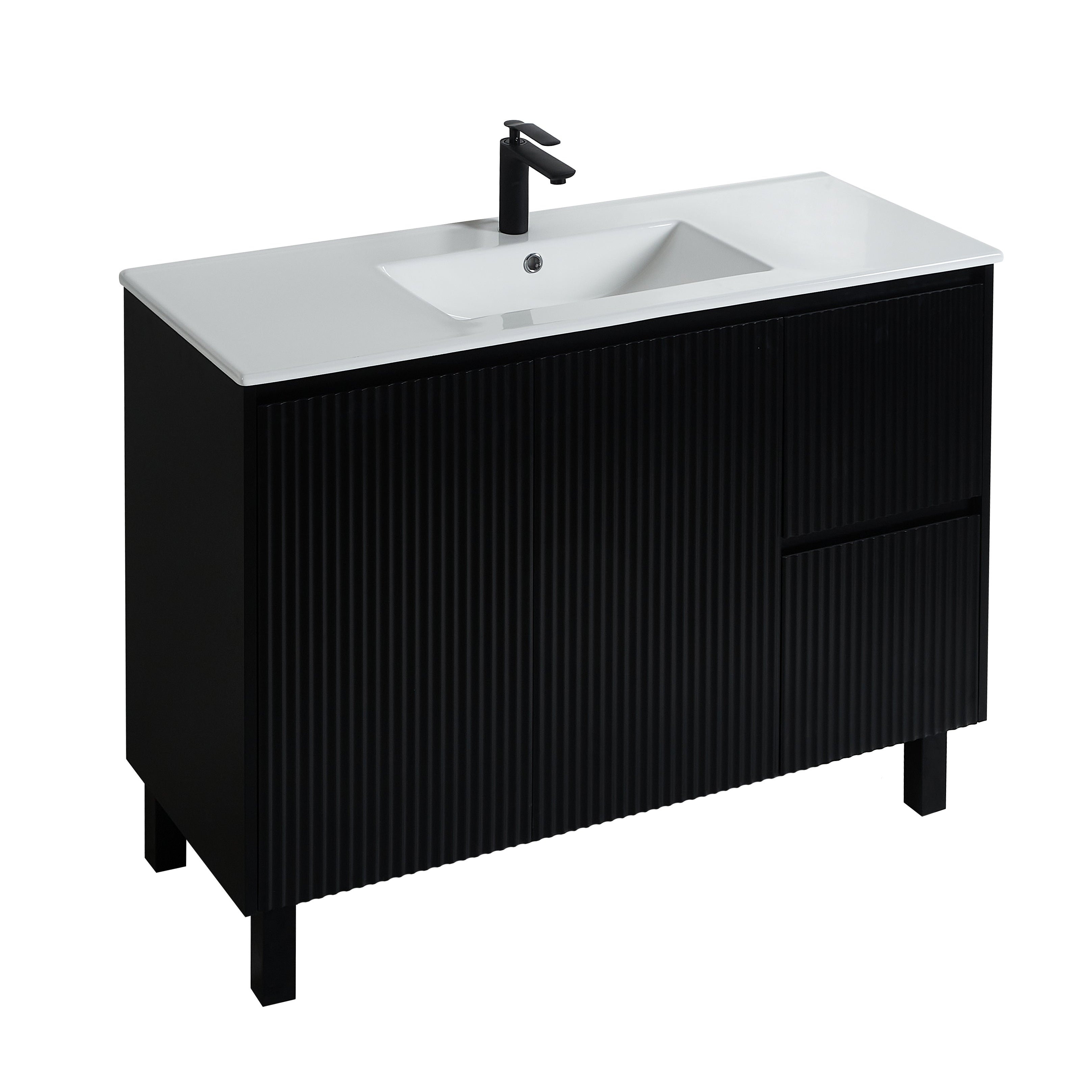 Brighton Floor Vanity 1200*460*500mm Matte Black