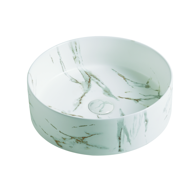 352*352*112mm Matte White Basin Carrara PA3636CRA