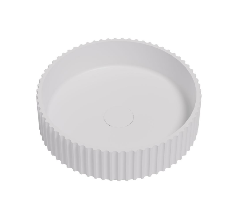 400*400*120mm Gloss White Basin Luna CA4040
