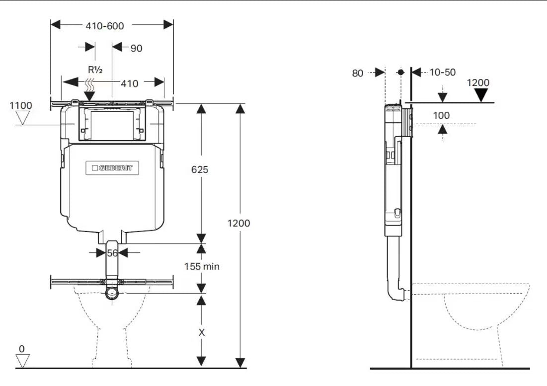 Frameless In Wall Cistern Sigma8 Geberit
