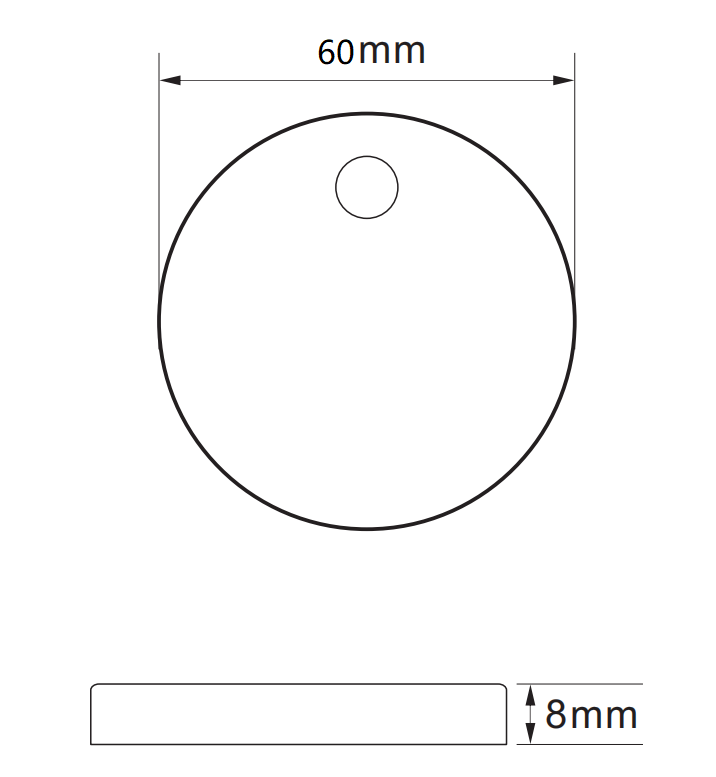 Dedicated Hinge Cover for JX002 Seat Cover - 8mm Thick Round, Multiple Premium Finishes