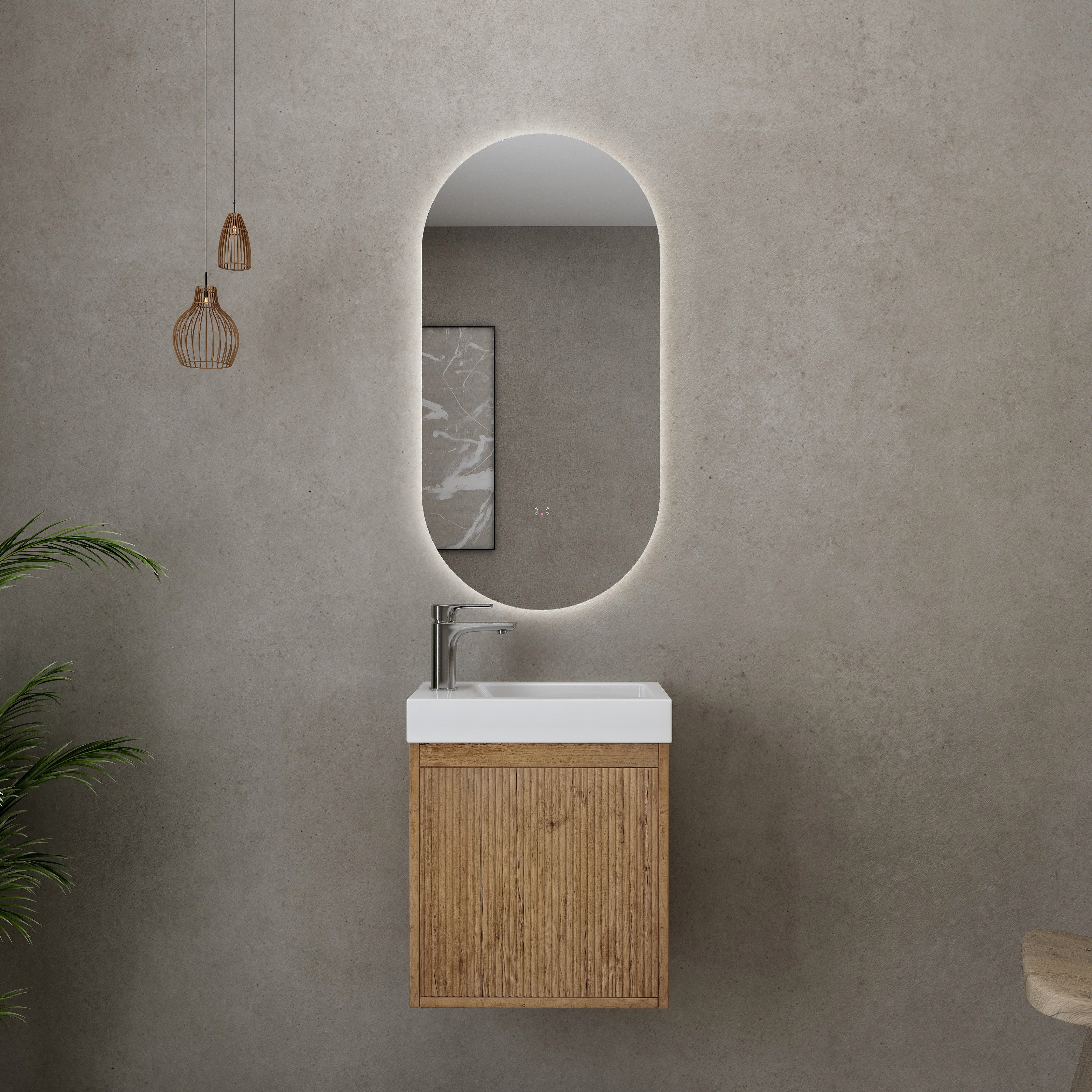 Bellevue Mini Wall-Mounted Vanity 440*245*450mm