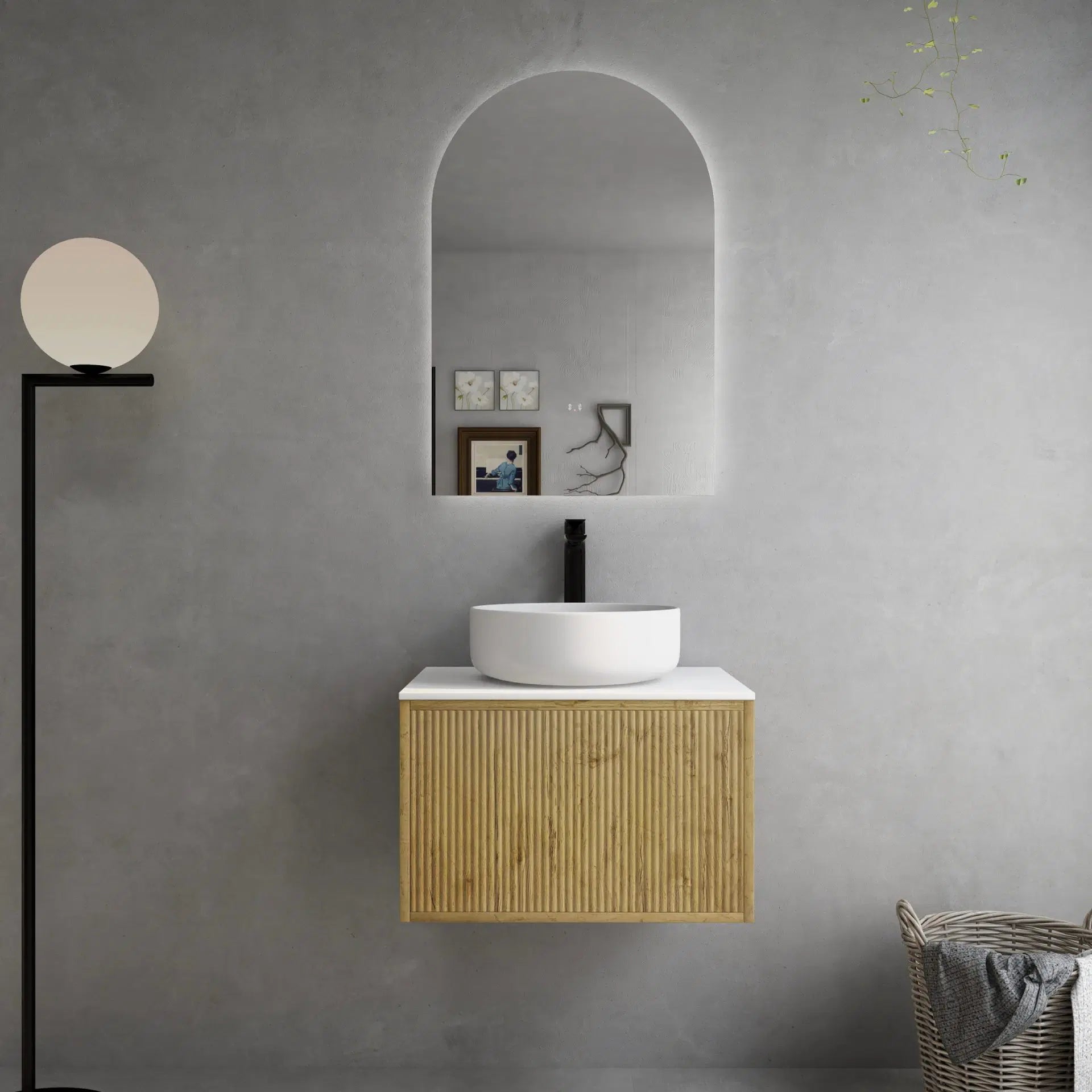 Cielo Slim Wall-Mounted Vanity 590/740/890mm