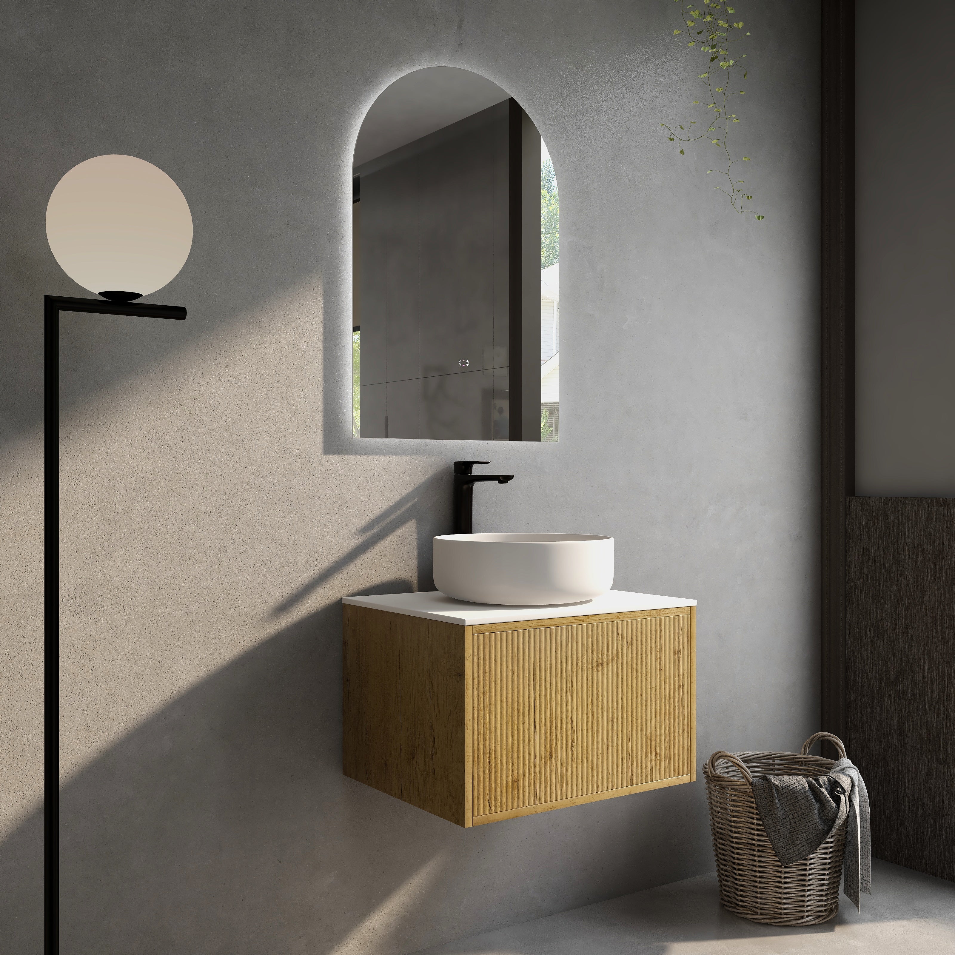 Cielo Slim Wall-Mounted Vanity 590/740/890mm