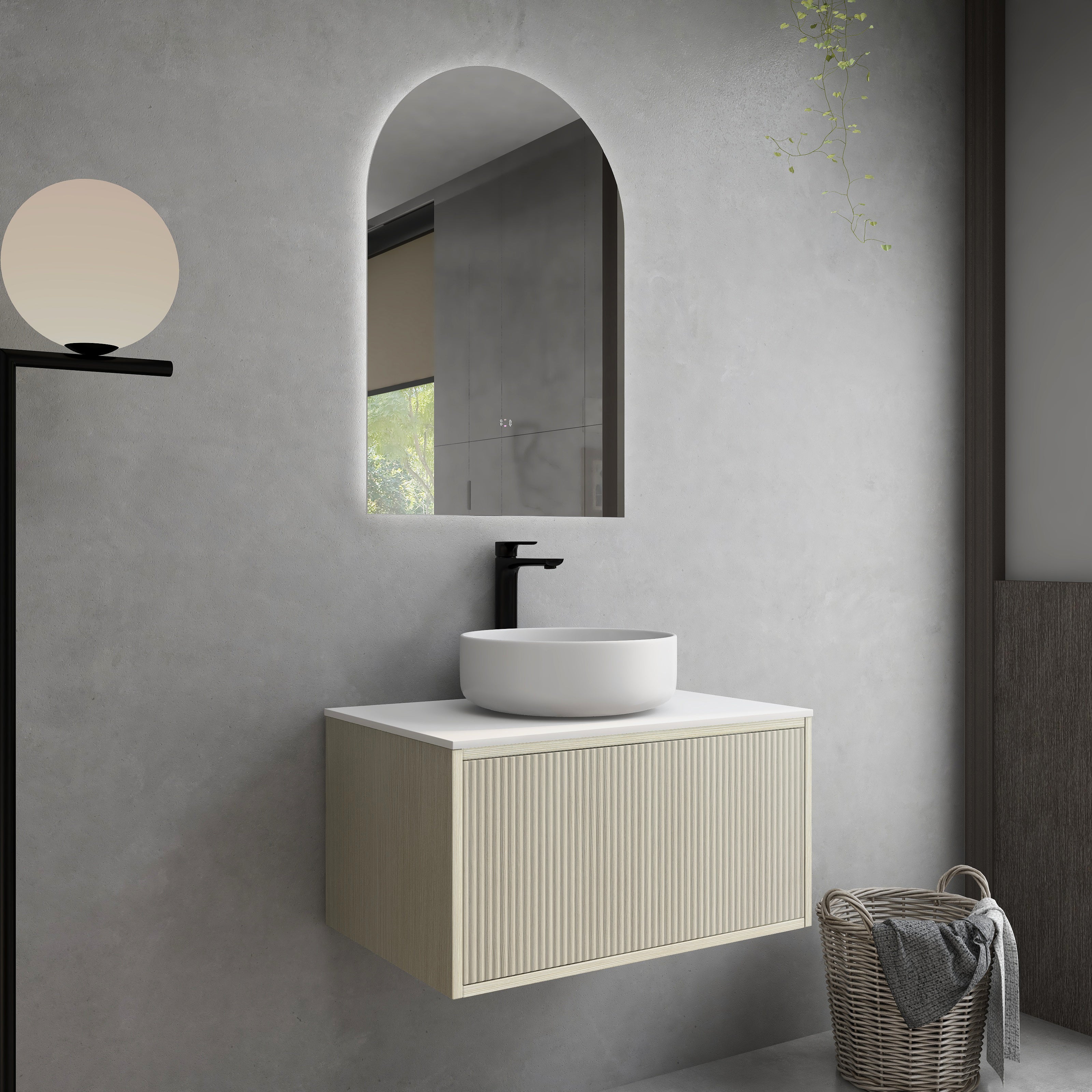 Cielo Slim Wall-Mounted Vanity 590/740/890mm