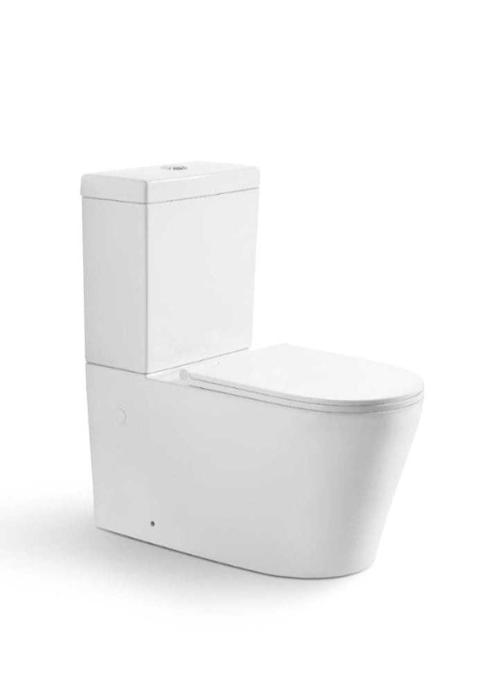 710*390*830mm Back to Wall Rimless Toilet Suite LUX002R Trap Included