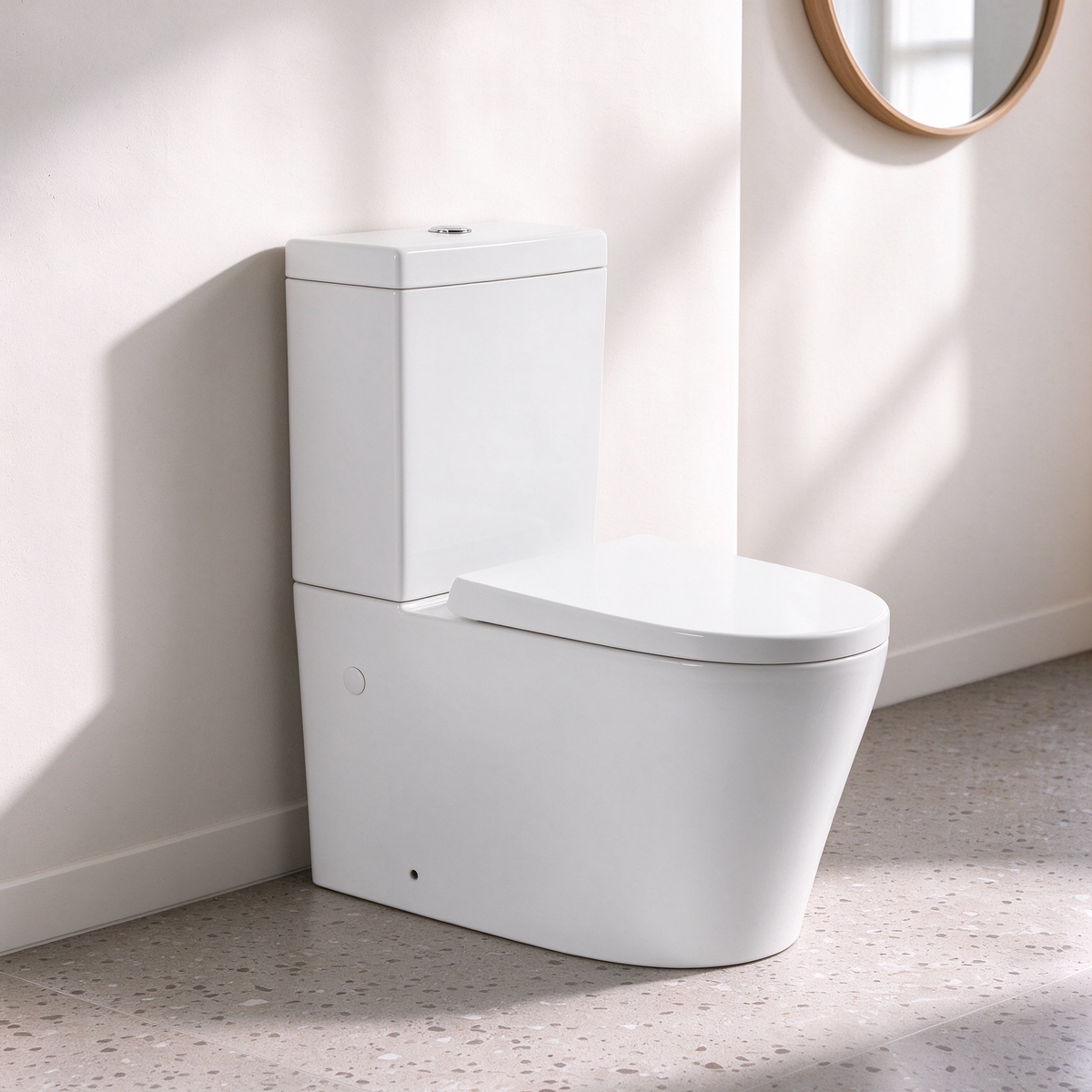 Stella Back to Wall Rimless Toilet Suite 710*390*830mm Trap Included
